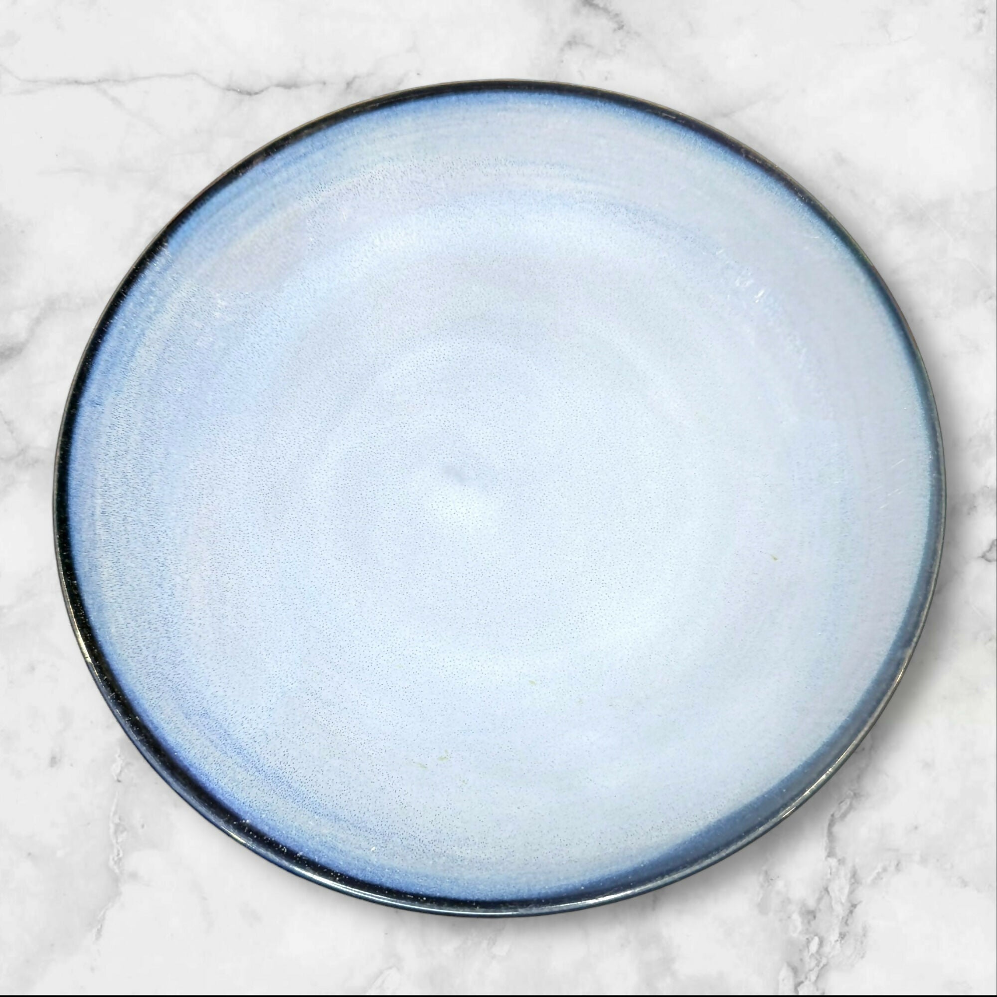 Sango Nova Blue Stoneware Dinner Plates | Set of 4 | Great Condition