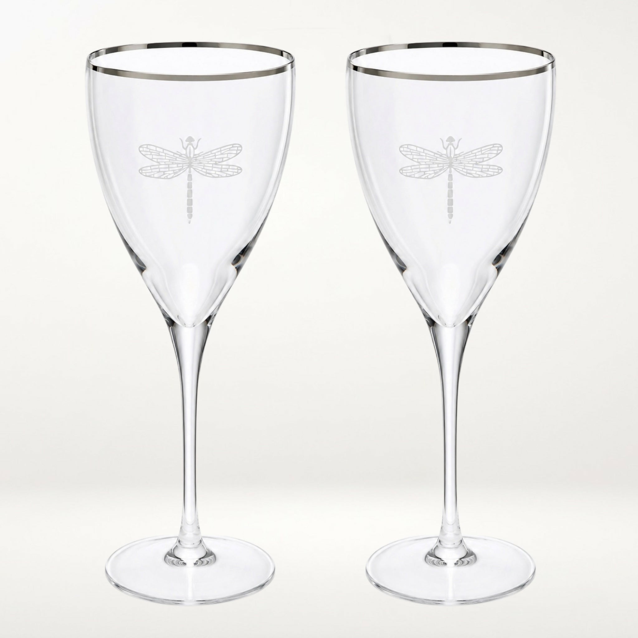 Kate Spade Lenox June Lane Platinum Water Goblets | Set of 4 | Excellent Condition
