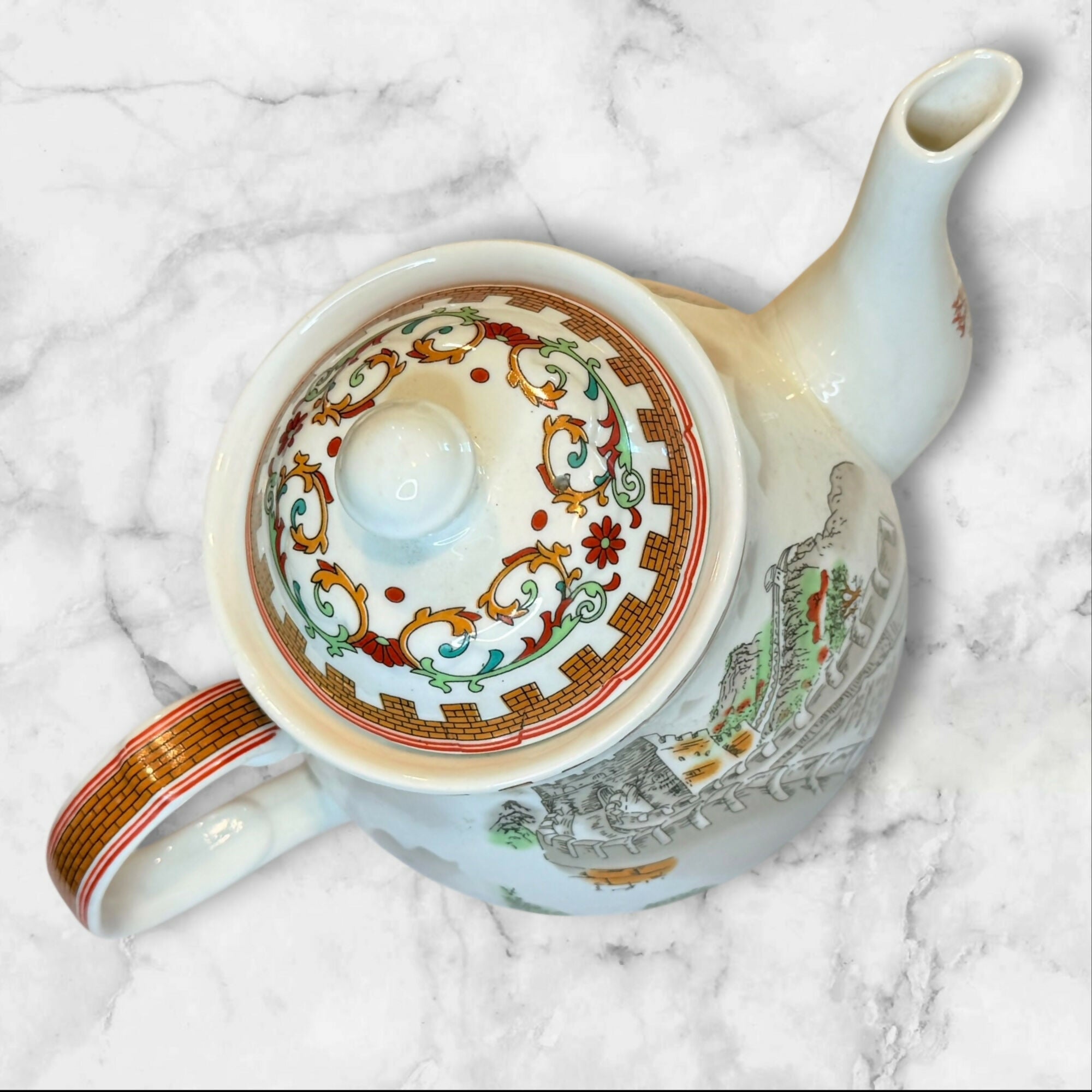 Yifaciyi Great Wall Porcelain Teapot | Lidded Tea Pot | Great Condition
