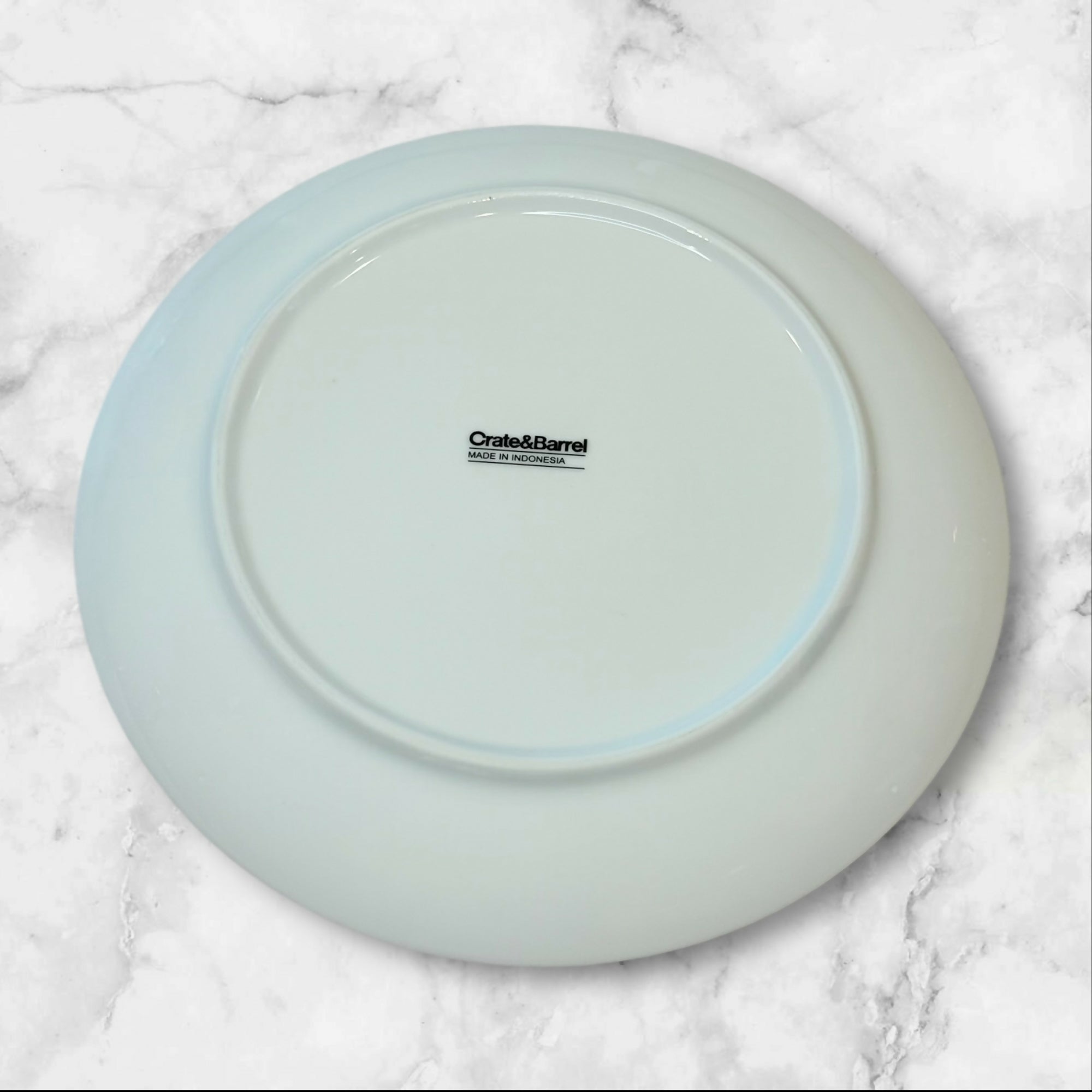 Crate & Barrel White Salad Plates | Set of 4 | Excellent Condition