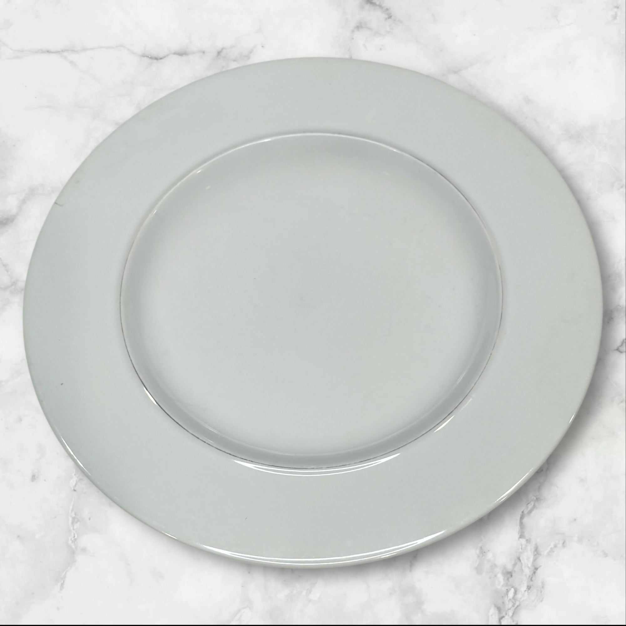 Crate & Barrel Epoch Blueline Plates | Set of 6 by Kathleen Wills Japan | Good Condition