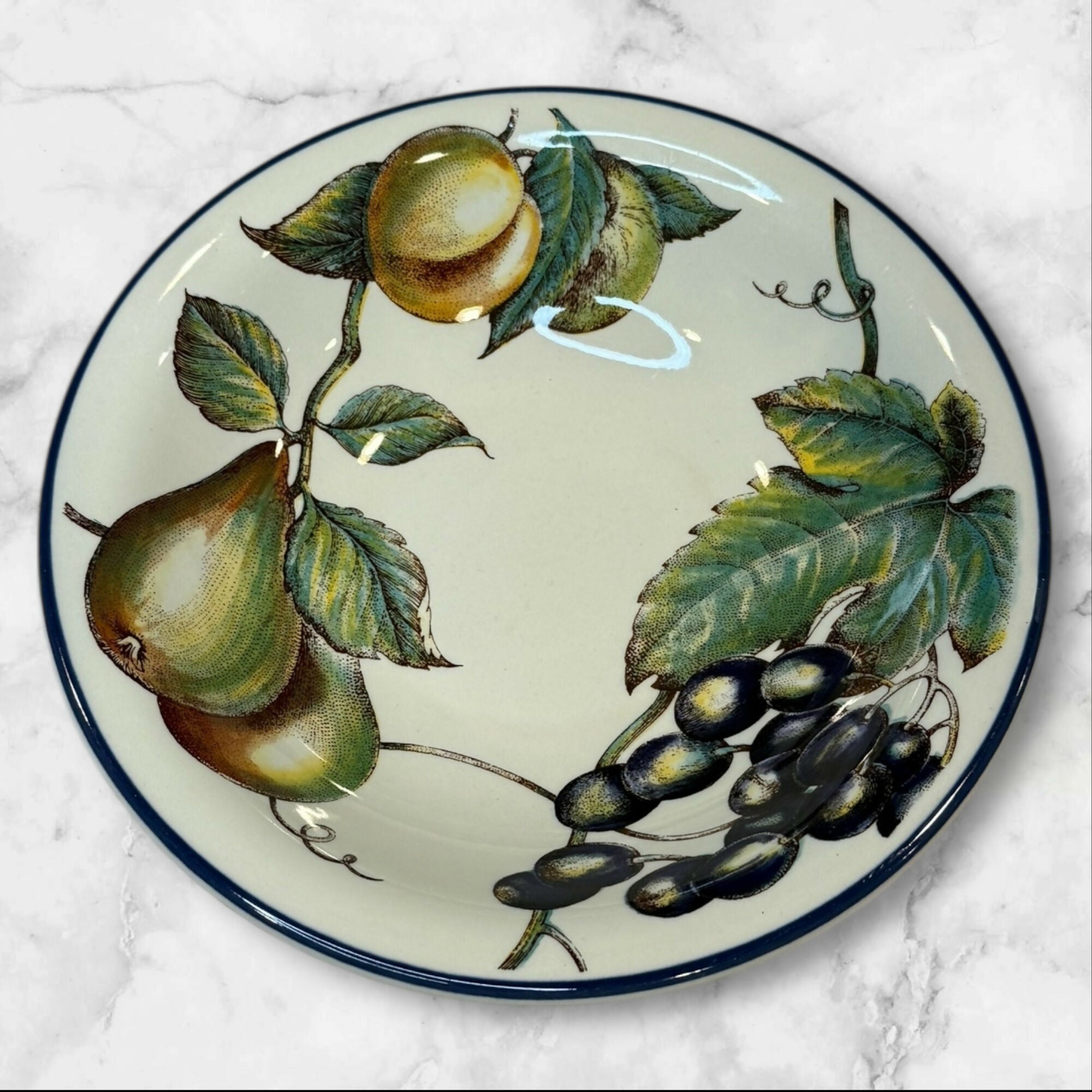 Pier 1 Macintosh Earthenware Dinner Plates & Soup Bowls | Set of 8 | Excellent Condition