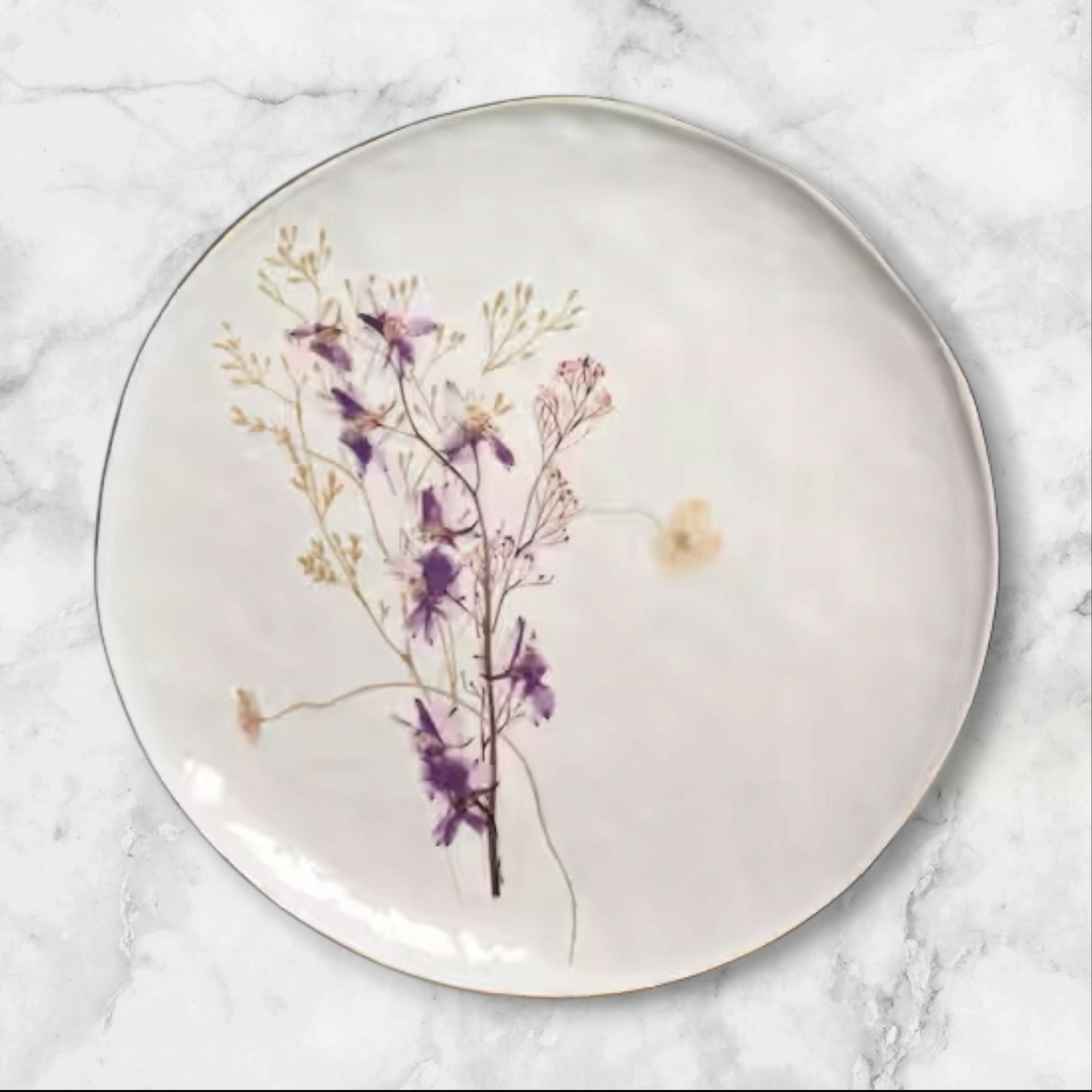 Sango Gansevoort Wildflower Porcelain Salad Plates Set of 4 | Excellent Condition