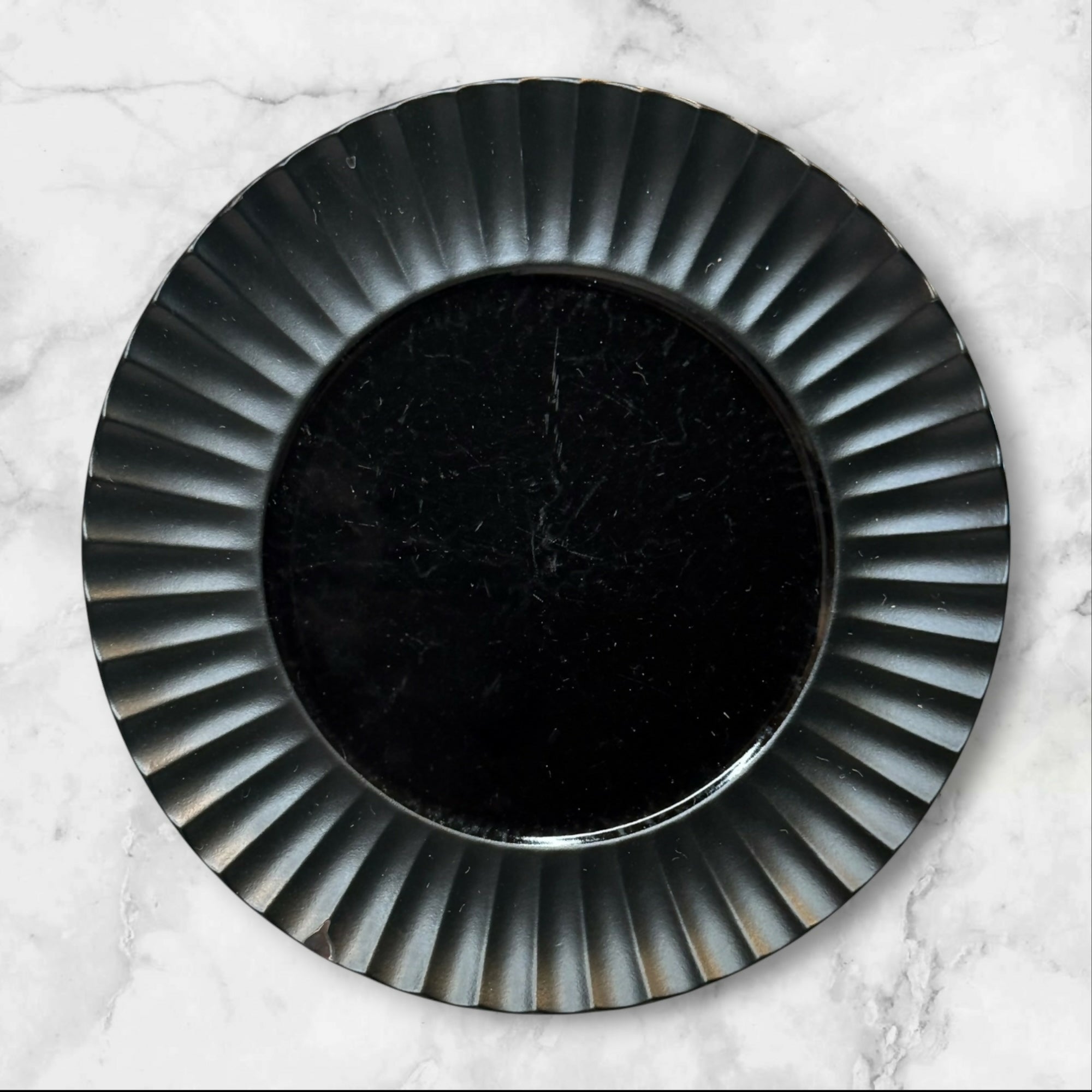 Sasaki Dynasty Black Twilight Dinner Plates Set of 3 | Good Condition | Rare