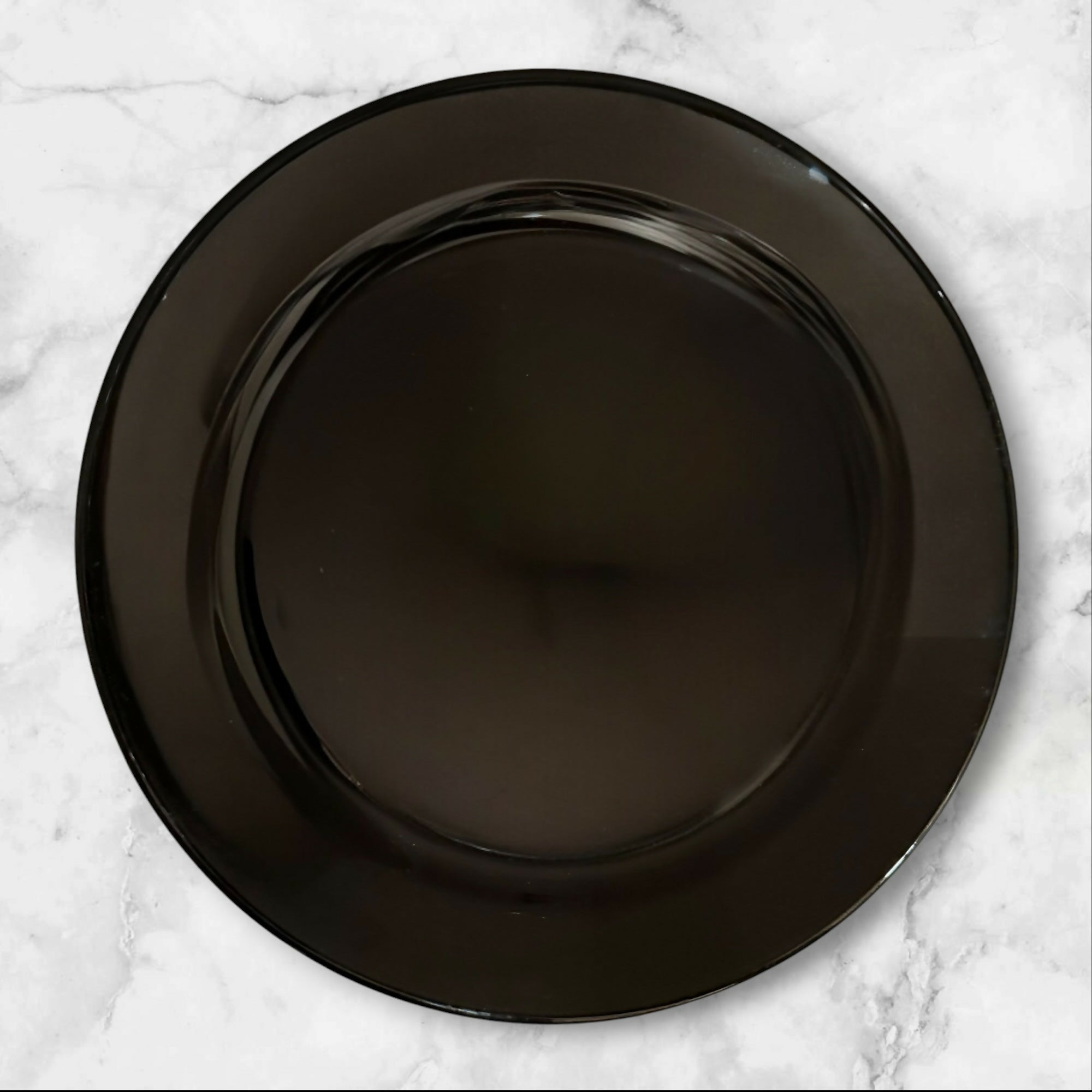 Secla Portugal Black Dinner Plates | Set of 4 | Good Used Condition
