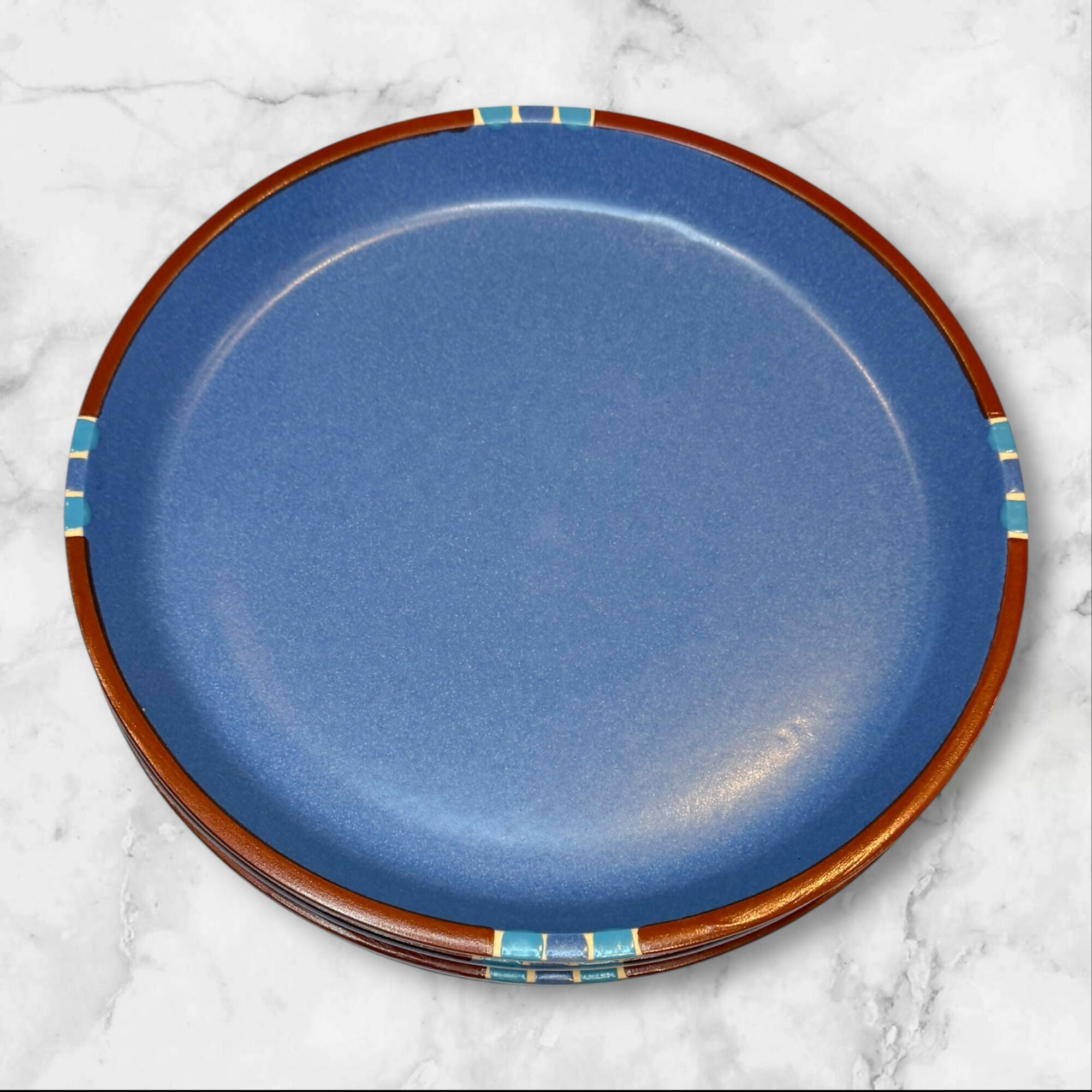 Dansk Mesa Sky Blue Dinner Plates | Set of 4 | Excellent Condition