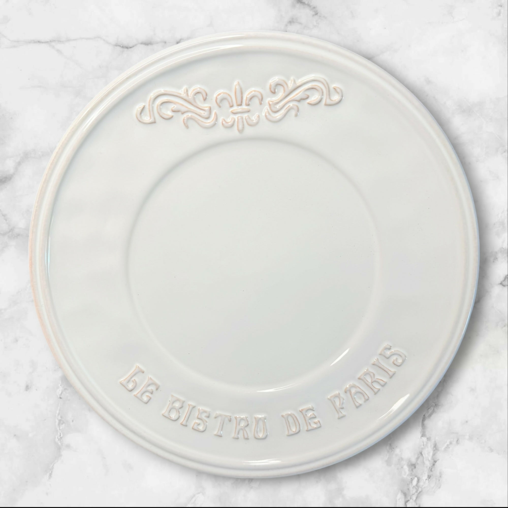 Kiss That Frog Bistro Salad Plates Set of 4 | French Embossed | Excellent Condition