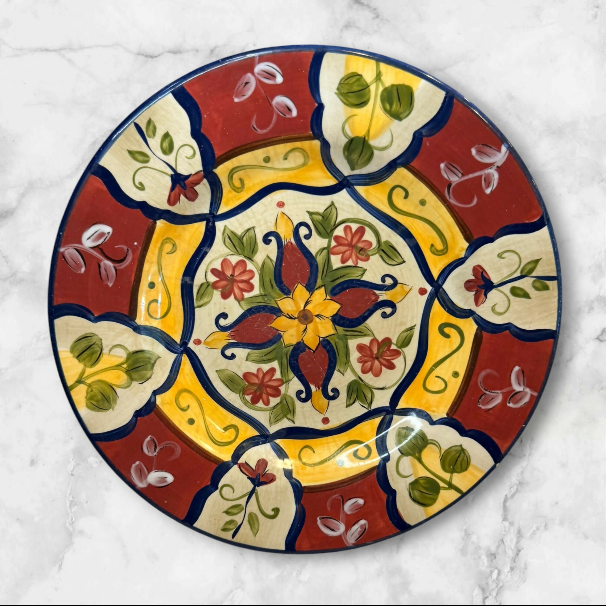 Pier 1 Vallarta Salad Plates Set of 6 | Gently Used | Colorful Dinnerware