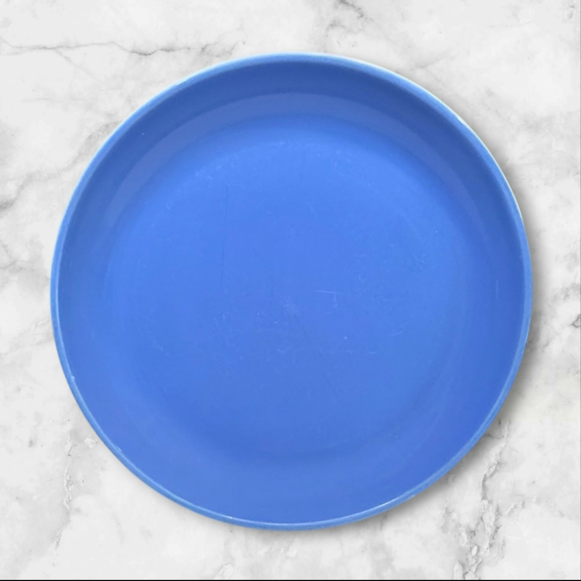 Crate & Barrel Coupe Blue Salad Plates | Set of 3 | Good Condition
