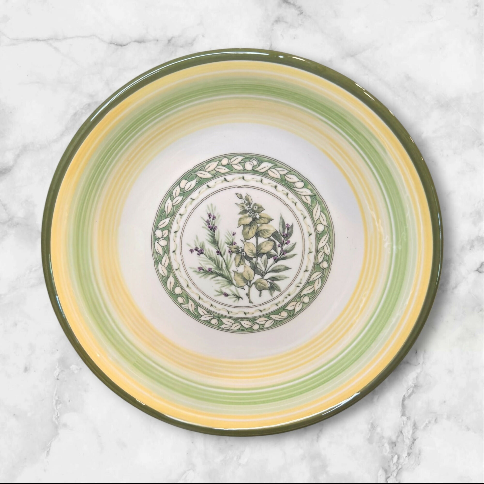 Villa Romana Villa Romana VR5 Pasta Bowls | Set of 4 | Italian Herb Collection