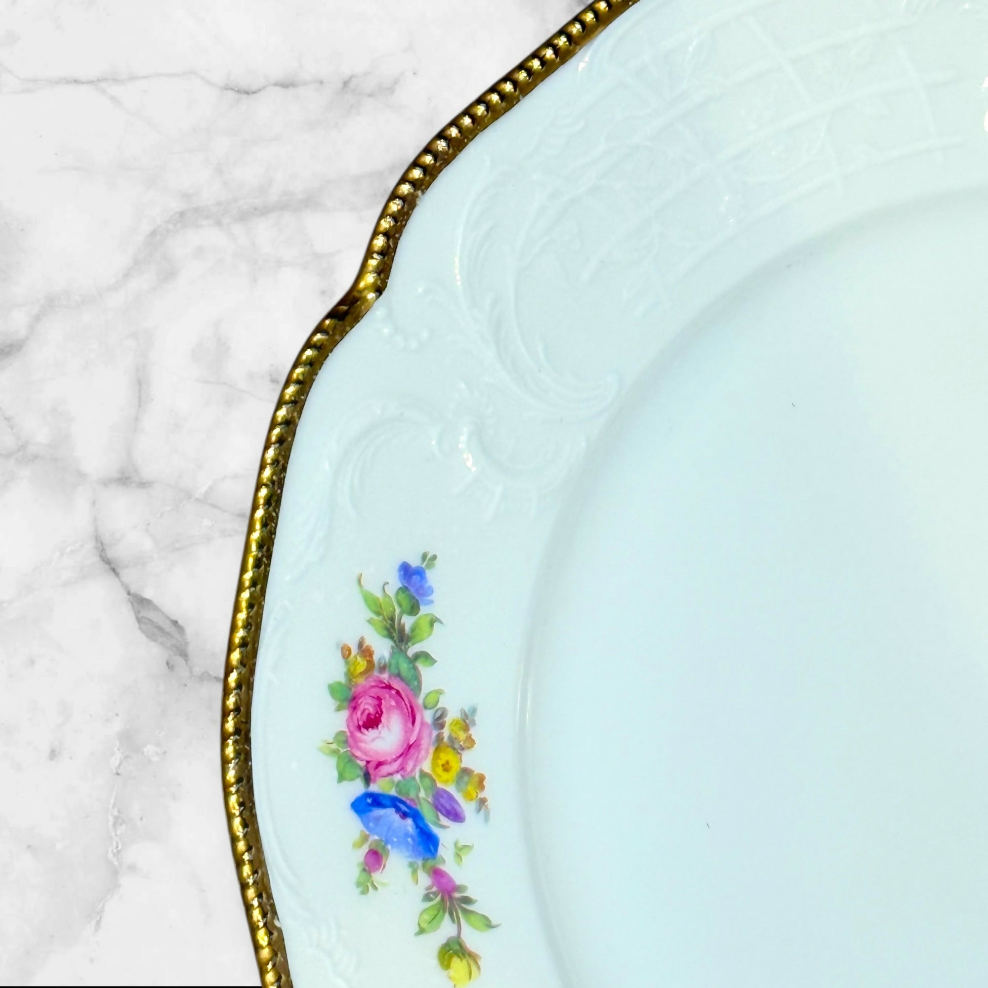 Rosenthal Sanssouci Ivory Gold Floral Dinnerware | Set of 12 | Excellent Condition X