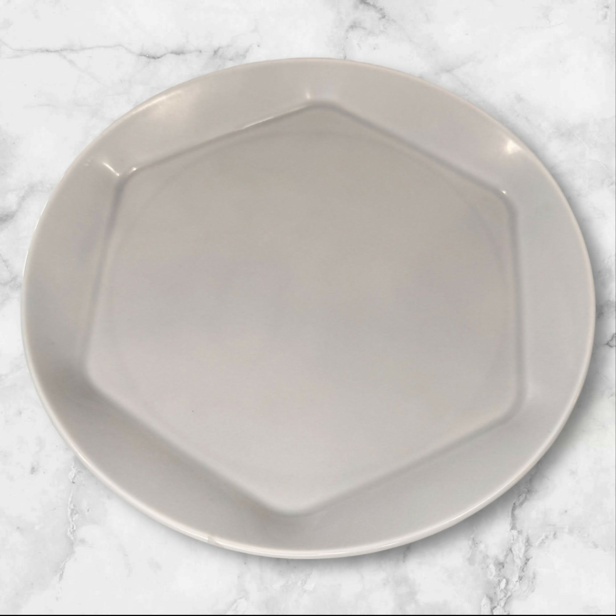 Vintage IKEA Formidabel Dinner Plates 11” Gray Hexagon | Set of 4 EUC