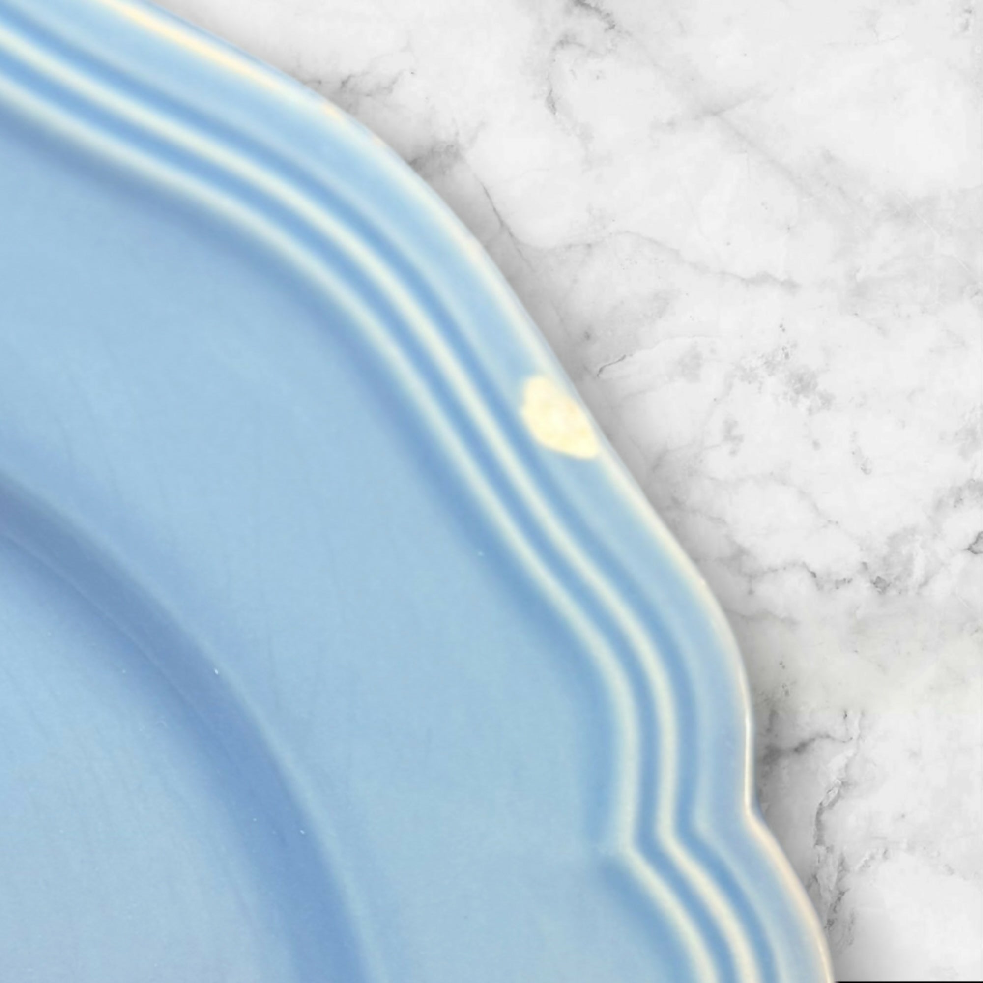 Williams Sonoma Baroque Light Blue Luncheon Plates | Set of 6 | Great Condition