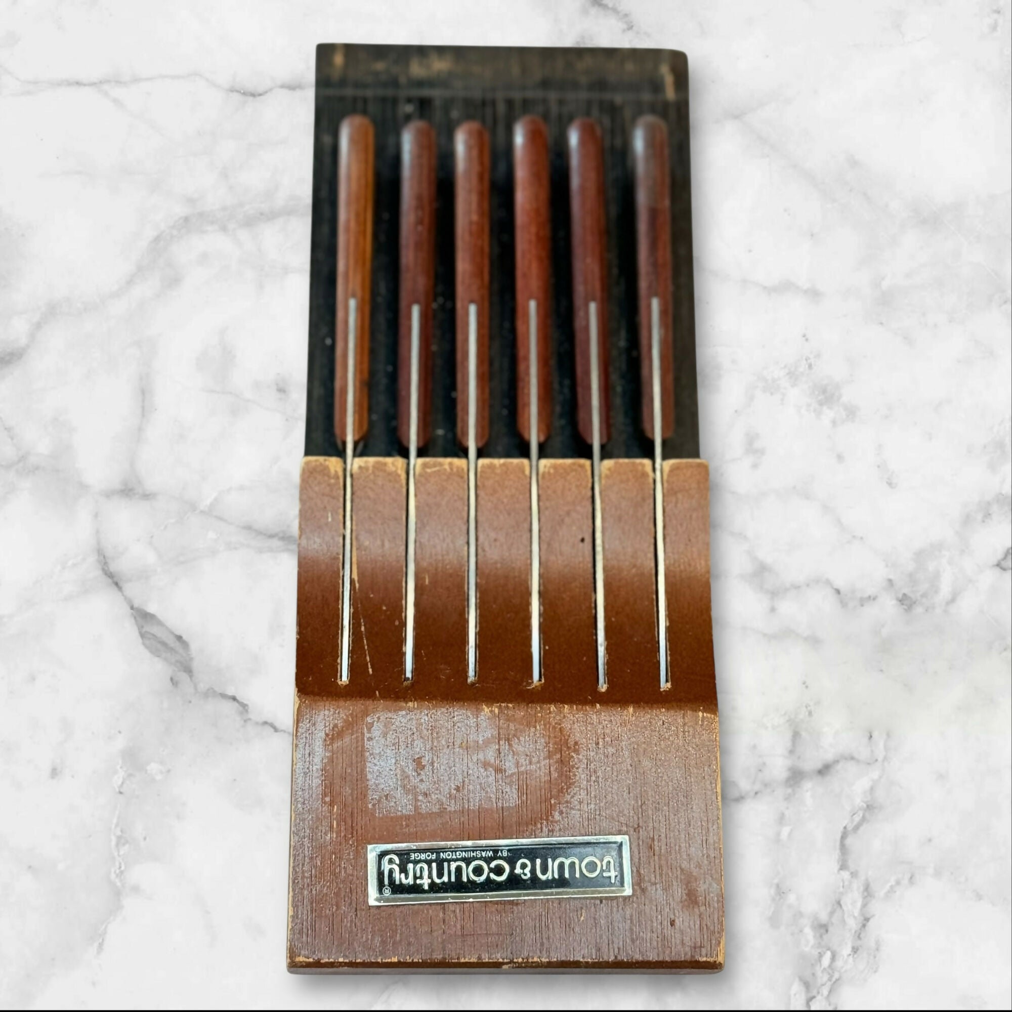 Washington Forge Stainless Steak Knives Set of 6 | Excellent Condition