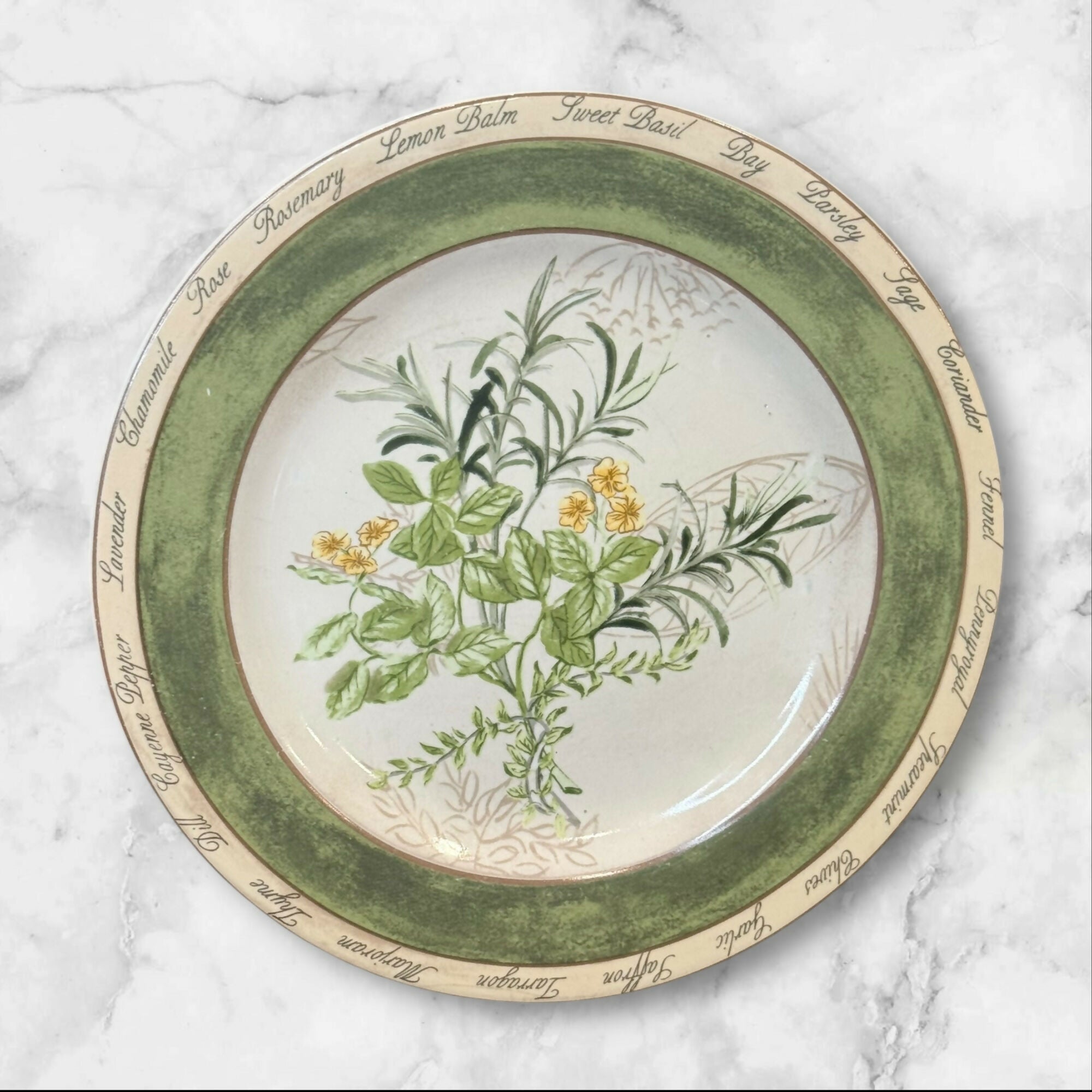 American Atelier Bouquet Garni Salad Plates | Set of 6 | Excellent Condition