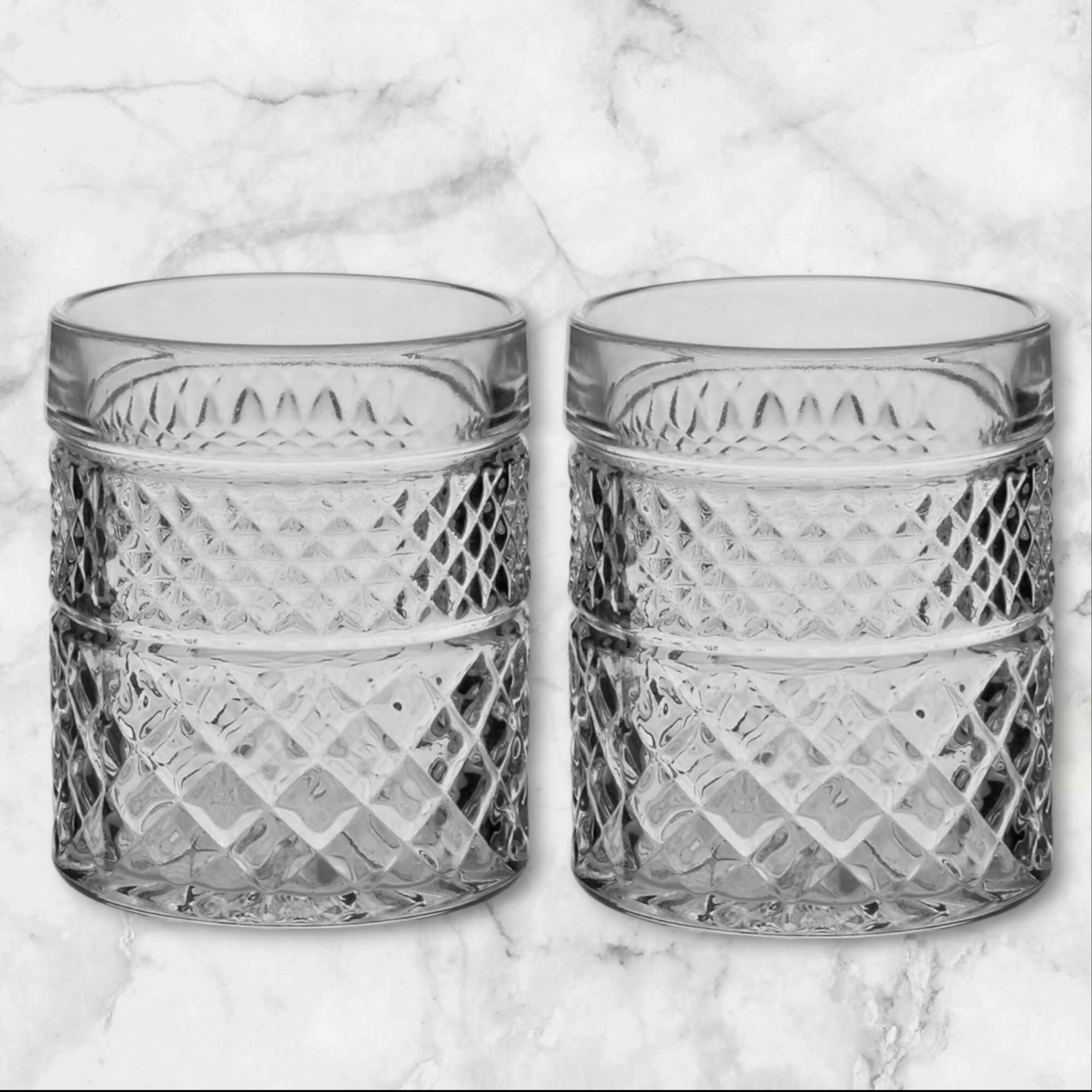 Anchor Hocking Wexford Old Fashioned Glasses | Set of 2 | Excellent Condition