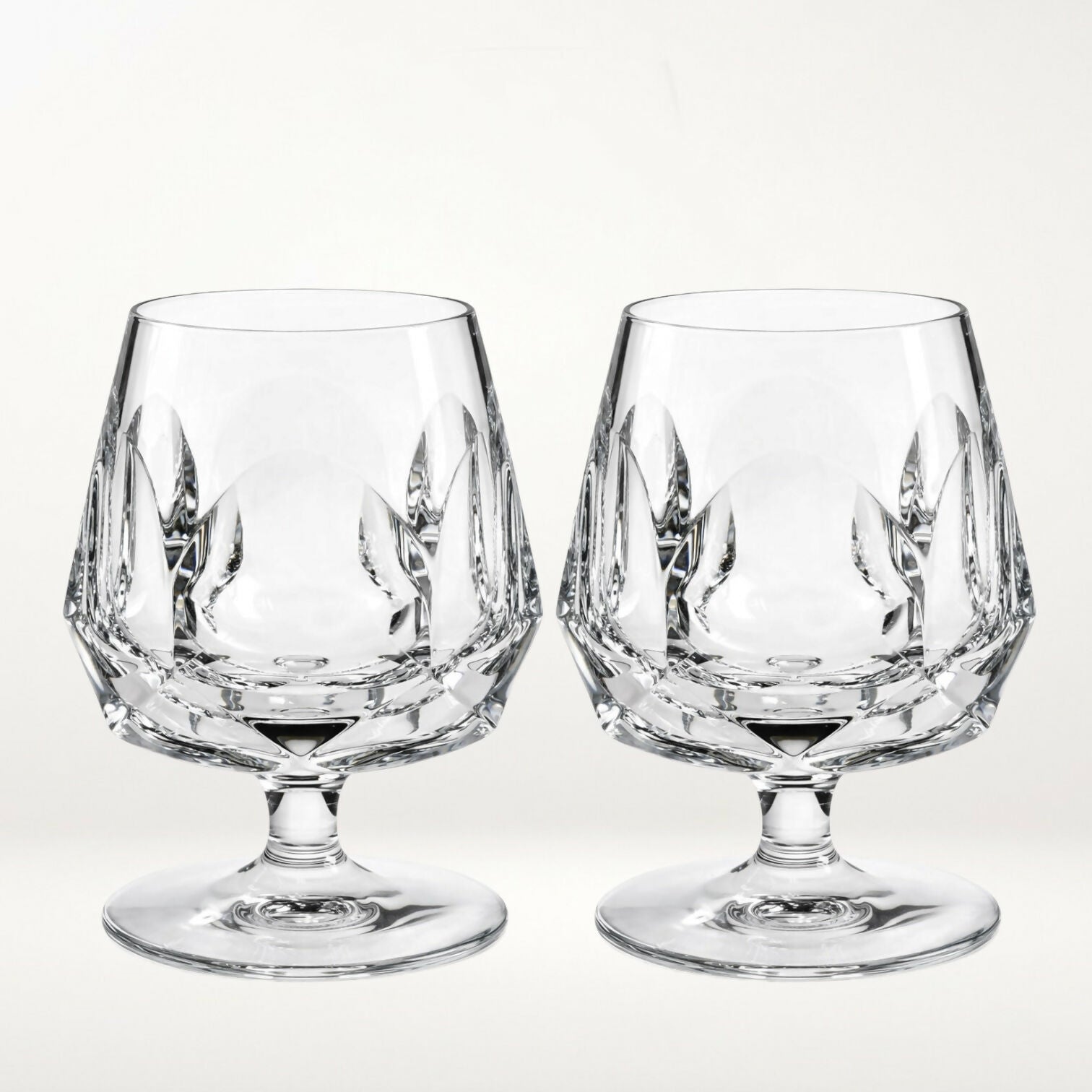 Nachtmann Alexandra Cut Crystal Brandy Glasses | Set of 4 | Excellent Condition