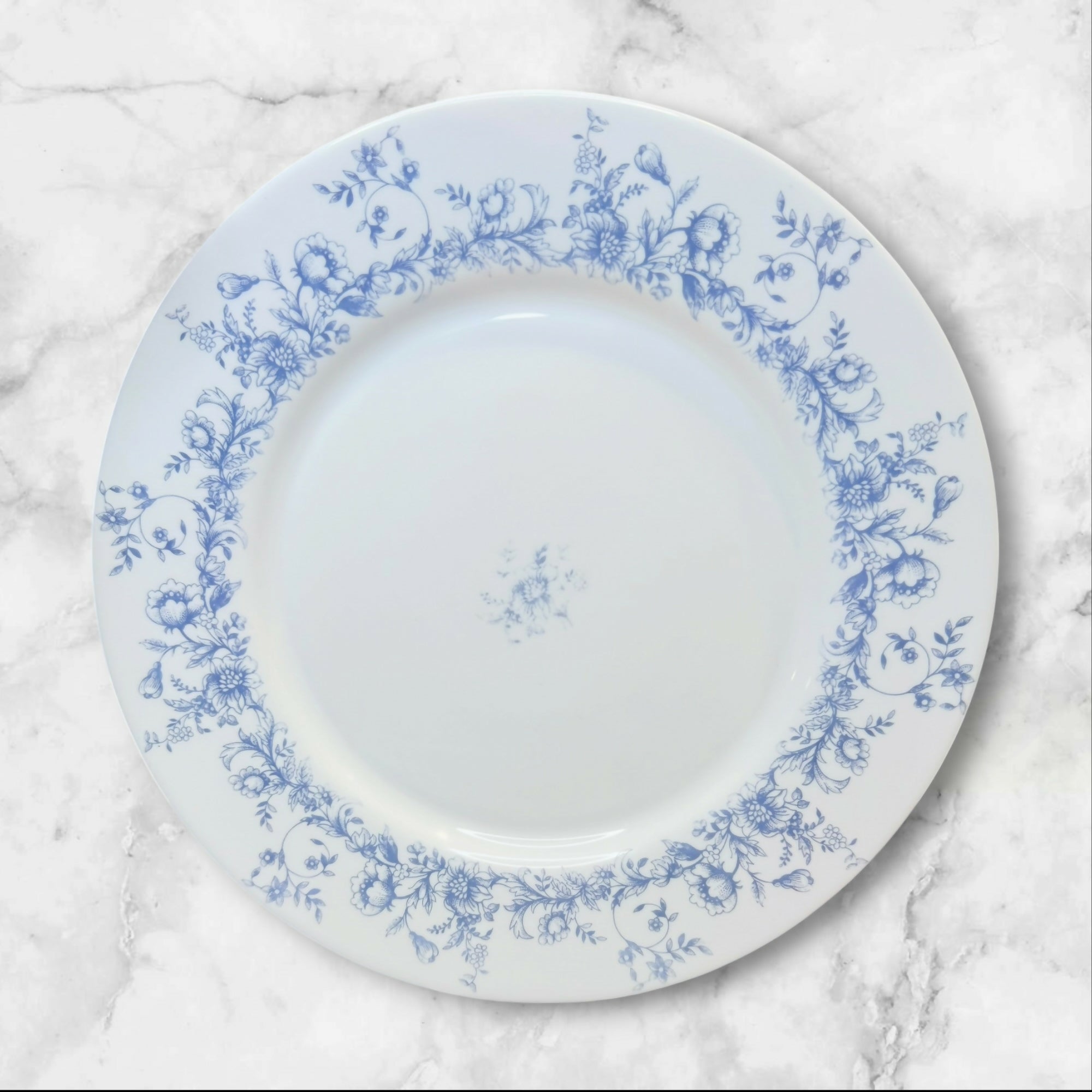 Arcopal Glenwood Dinner Plates Set of 4 Blue Floral Great Condition