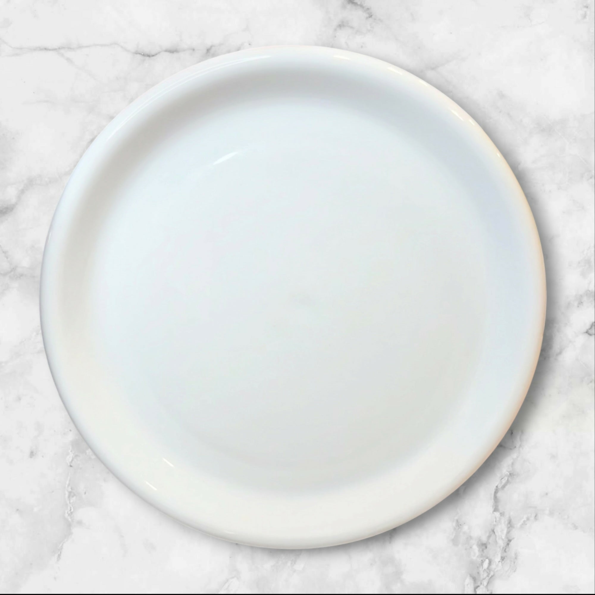 IKEA Rondo White Dinner Plates Set of 4 Vintage Made in Portugal