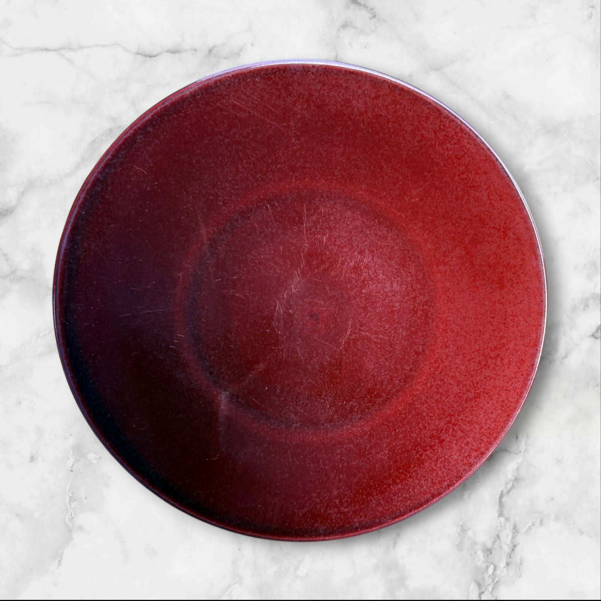 Crate & Barrel Marrakech Red Dinner Plates | Set of 5 | Used Condition