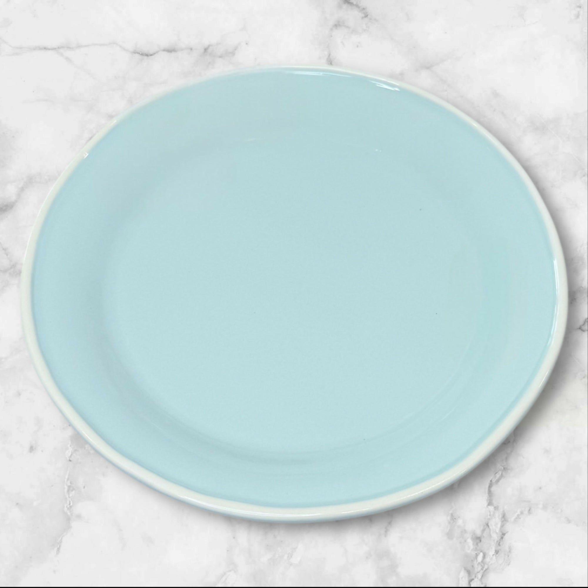 Viva by VIETRI Light Blue Salad Plates Portugal Stoneware | Set of 4 | Excellent