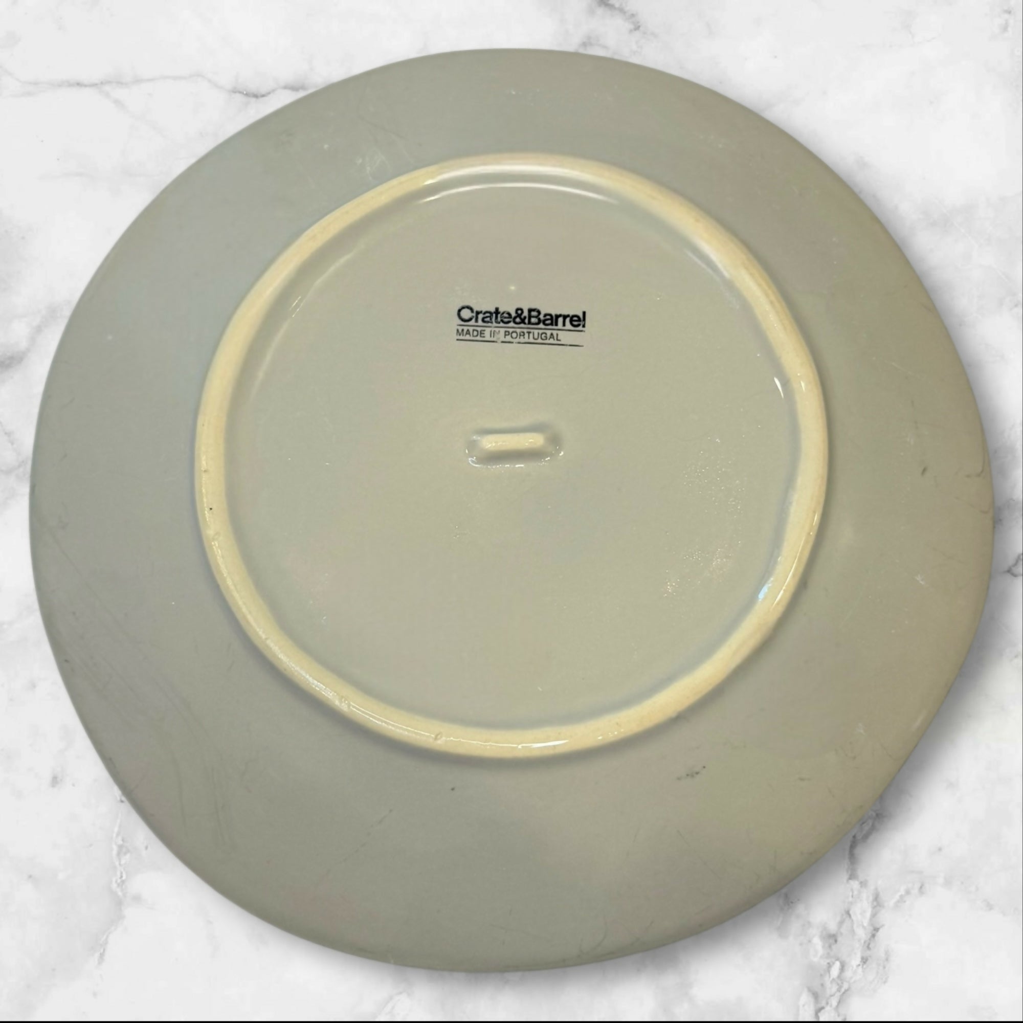 Crate & Barrel Marin Gray Salad Plates | Set of 3 | Excellent Condition