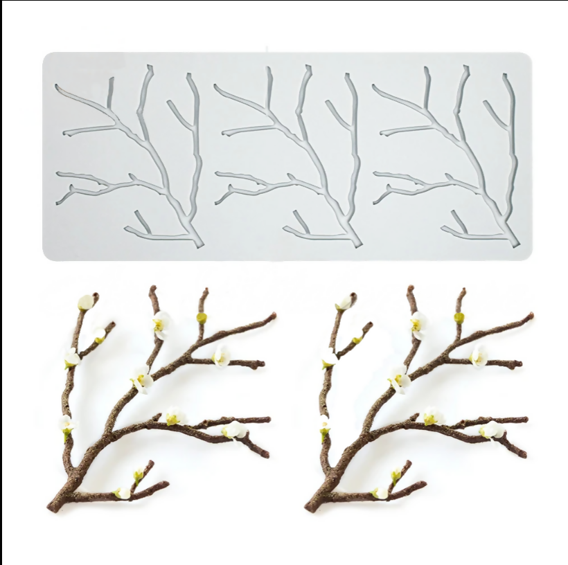 Anygleam Fondant Molder Grey Blossom Stick Lace Pad Silicone Cake Baking Confectionery Tools