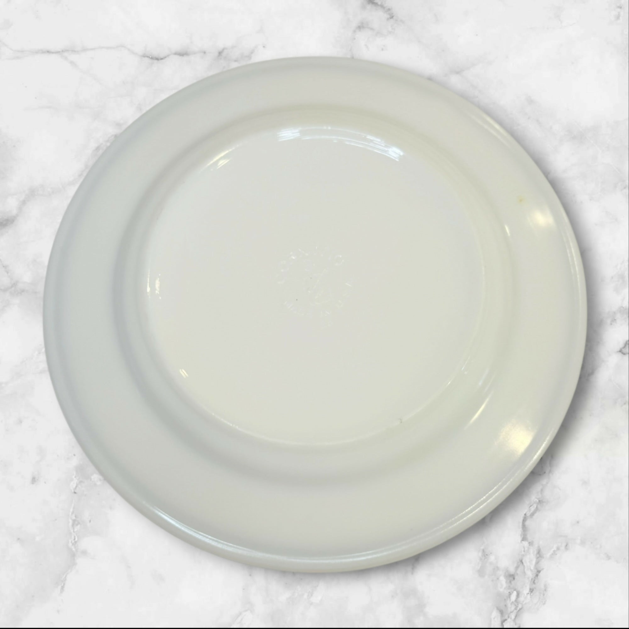 Corning Milk Glass Green Band Salad Plates Set of 3 | Good Condition