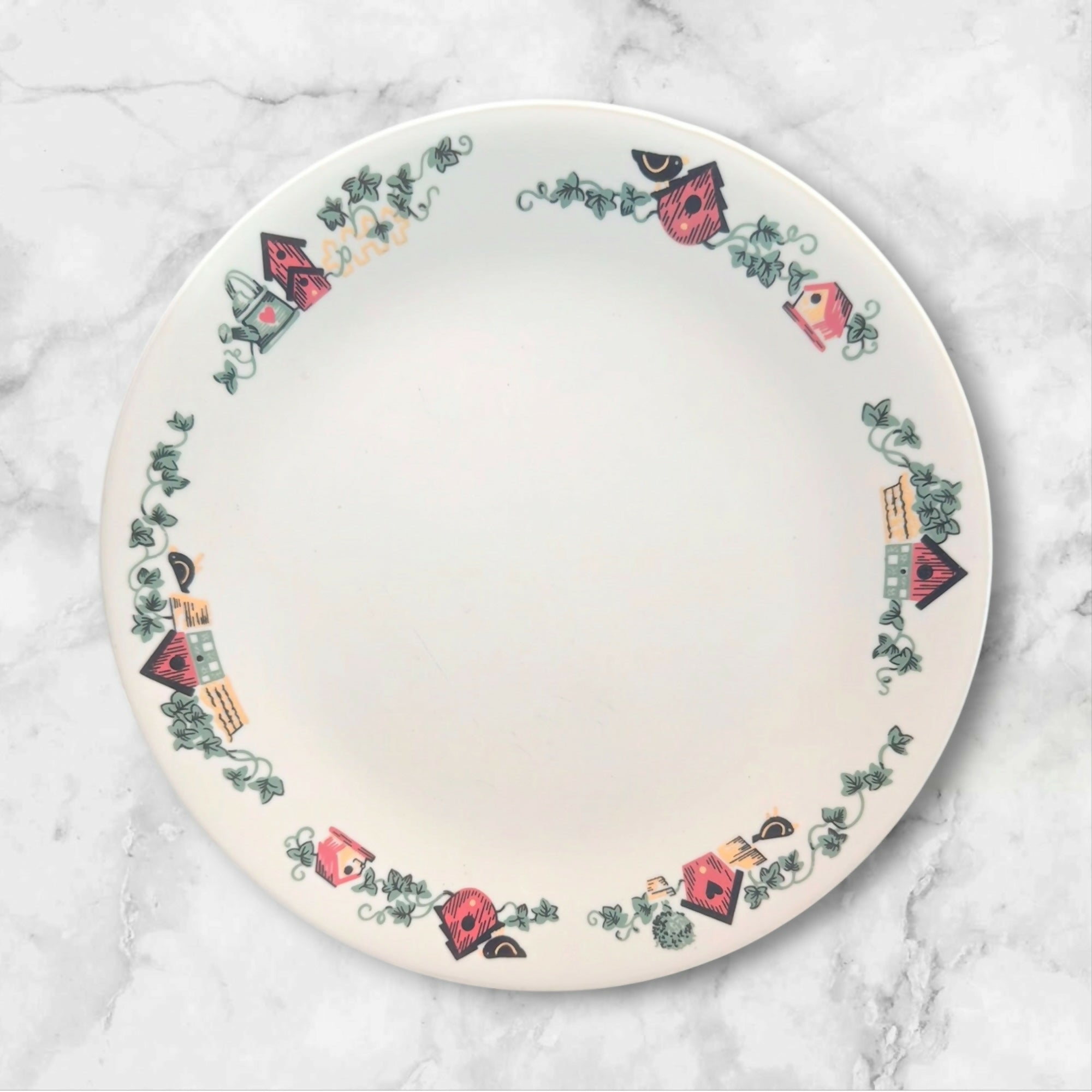Corelle Garden Home Dinner Plates Set of 4 Good Condition