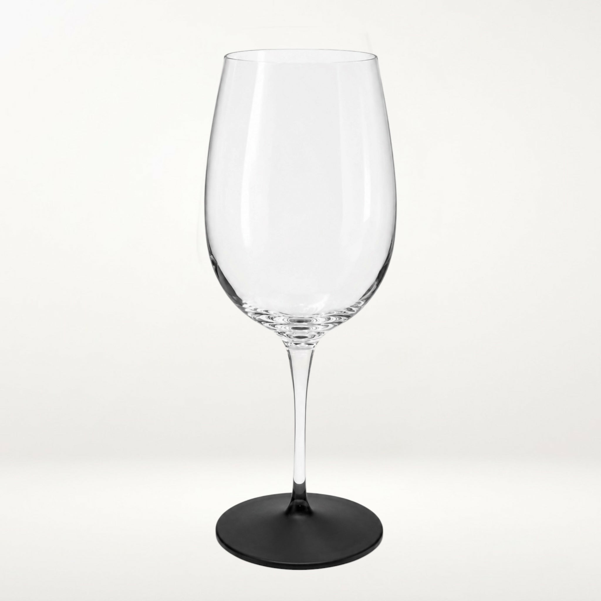 Luigi Bormioli Black Stem Wine Glasses | Set of 4 | Excellent Condition