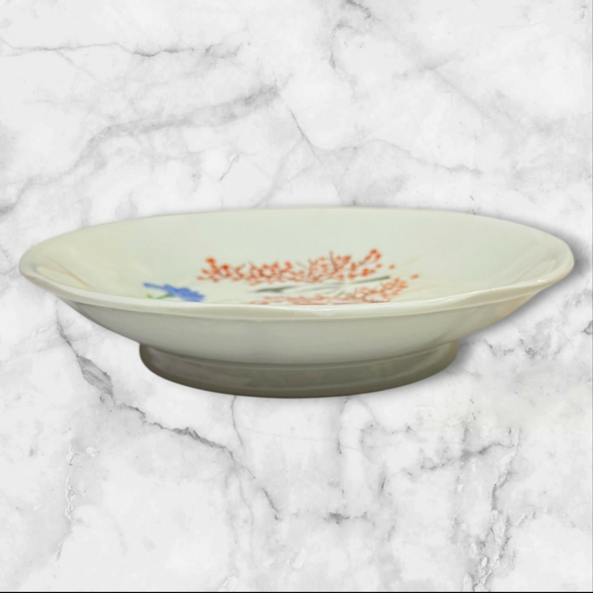 Vintage Japanese Bird & Floral Porcelain Bowls | Set of 4 | Great Condition