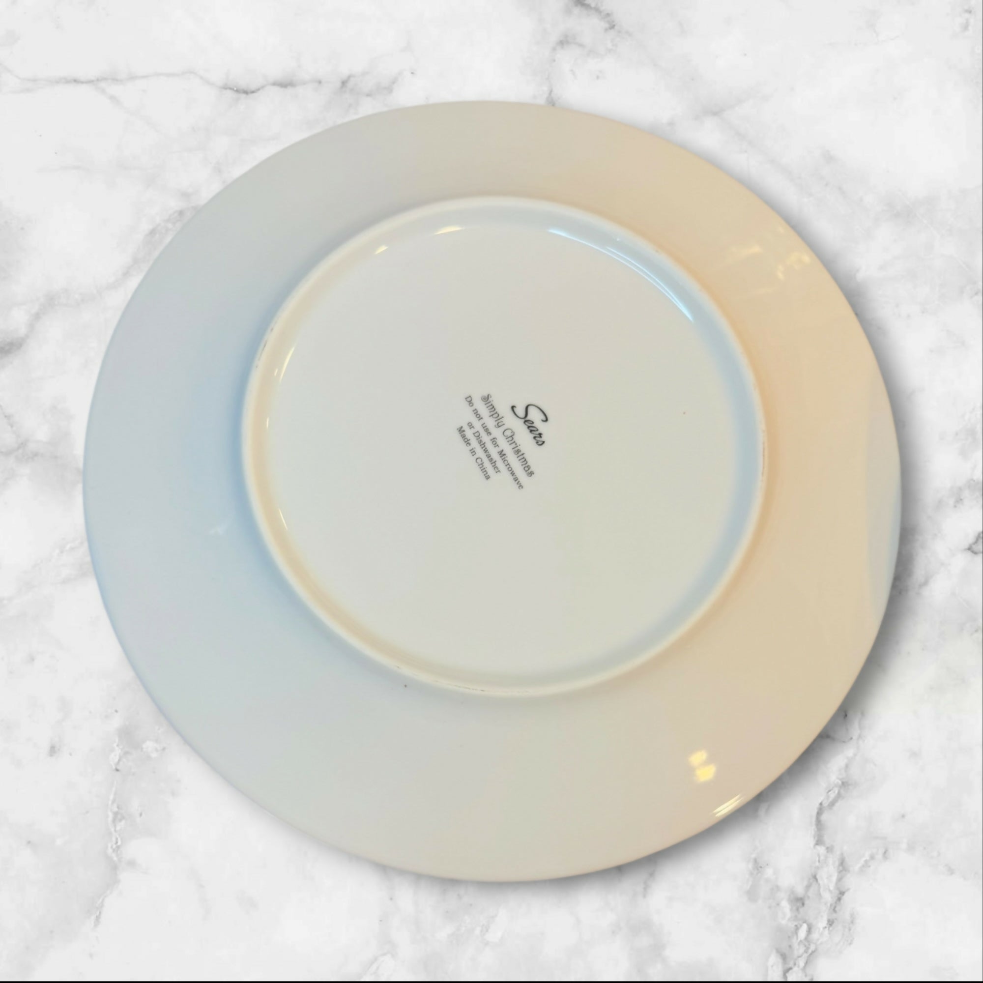 Vintage Sears Simply Christmas Dinner Plates Set of 4 | Excellent Condition