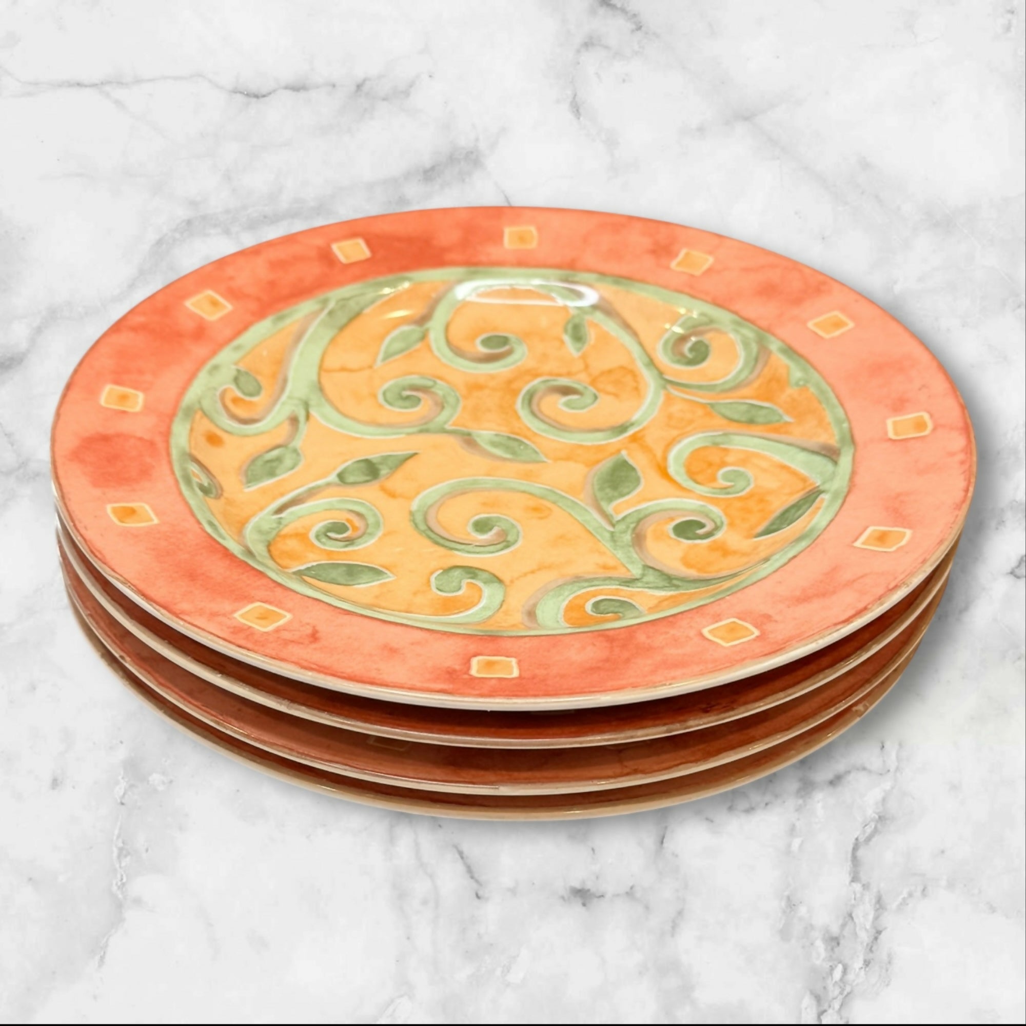 Interiors PTS Catalina Salad Plates | Set of 4 | Excellent Condition