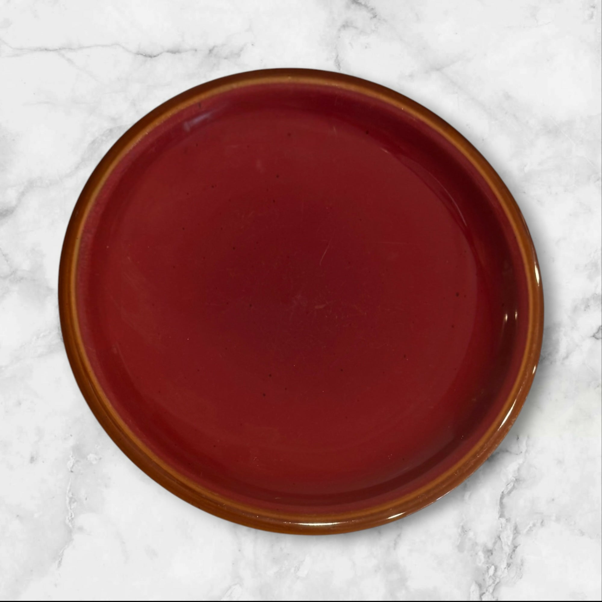 Marbella Red Reactive Dinner Plates | Set of 4 | Rustic Stoneware