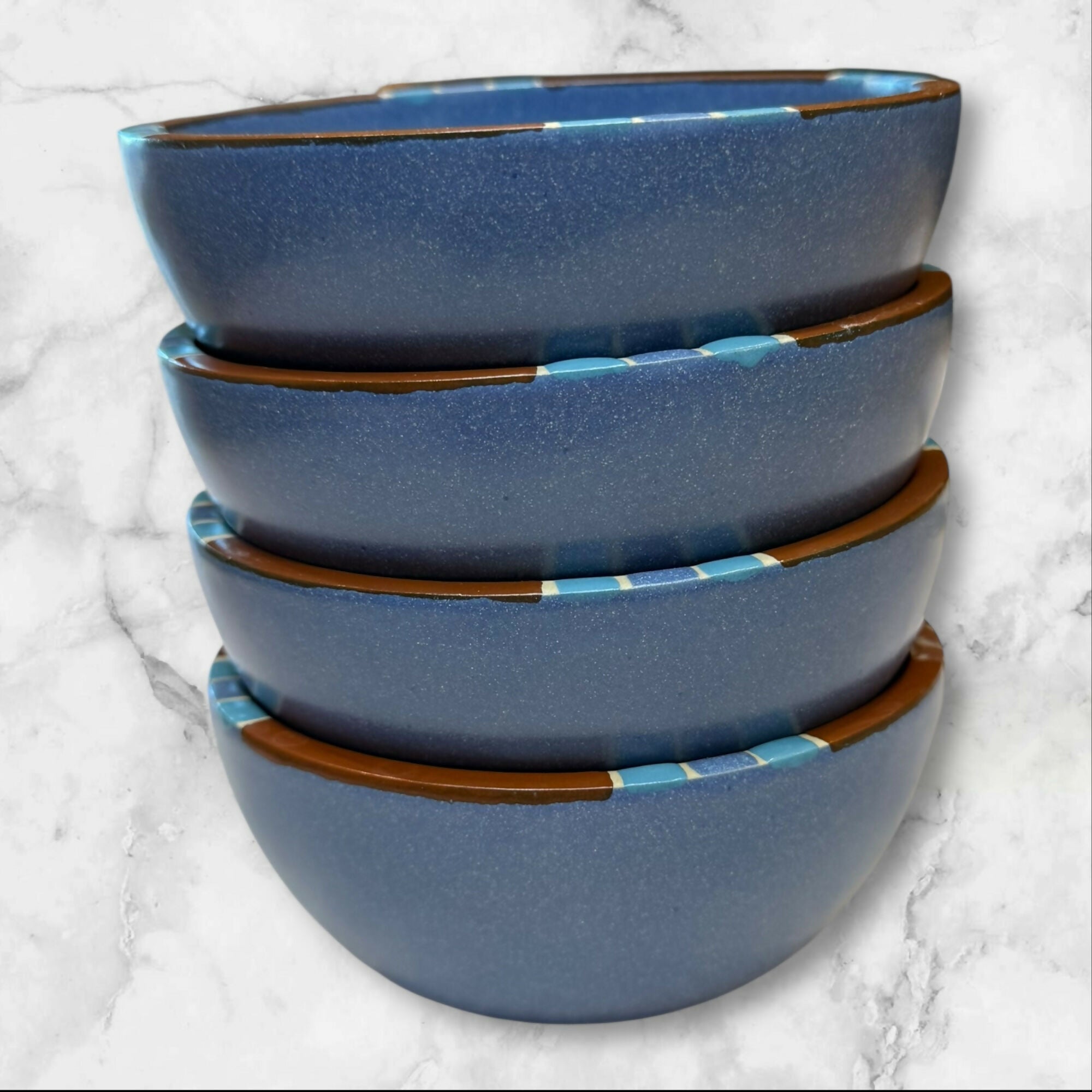 Dansk Mesa Sky Blue Cereal Bowls | Set of 4 | Excellent Condition