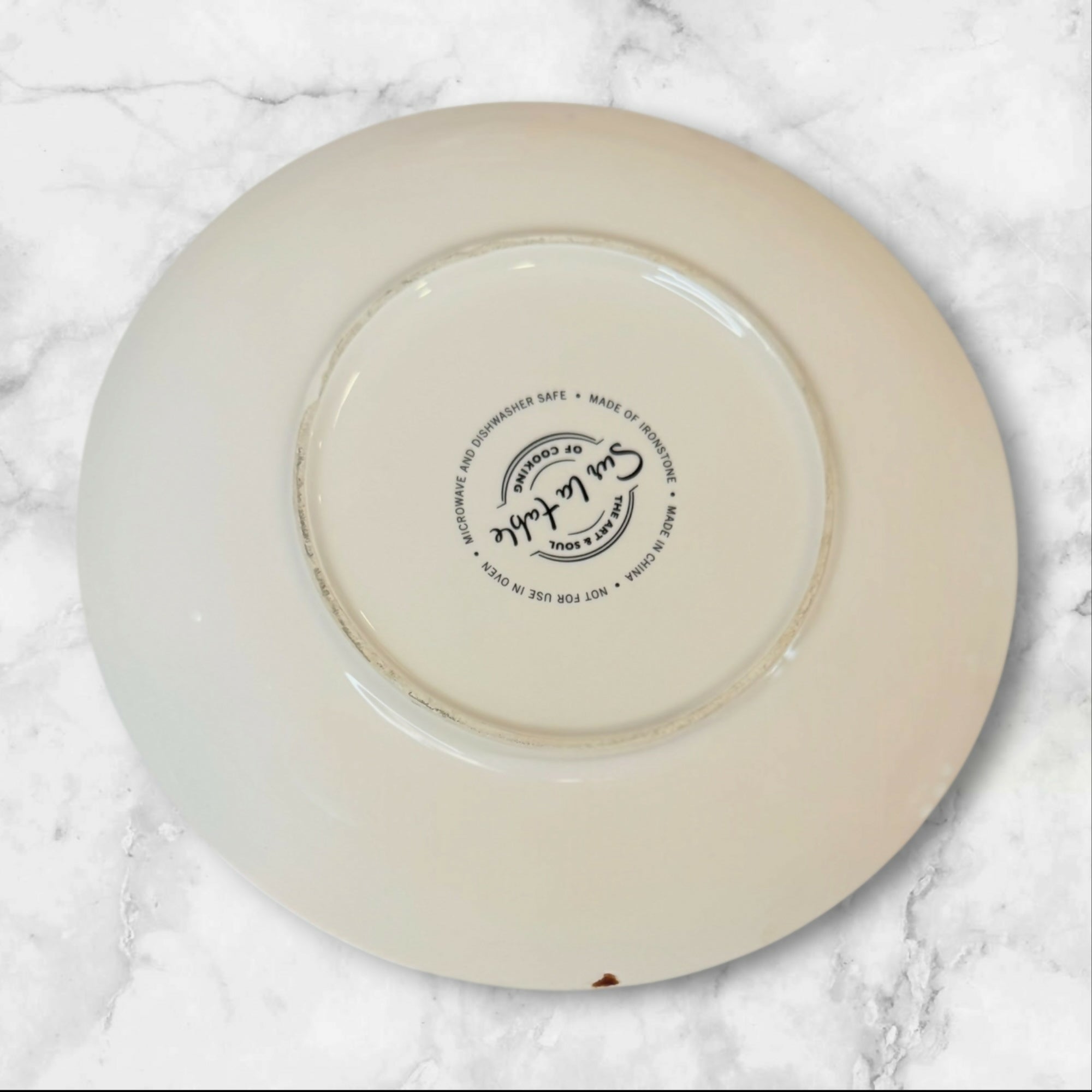 Sur La Table Heat & Soul Red Floral Salad Plates | Set of 4 | Good Condition