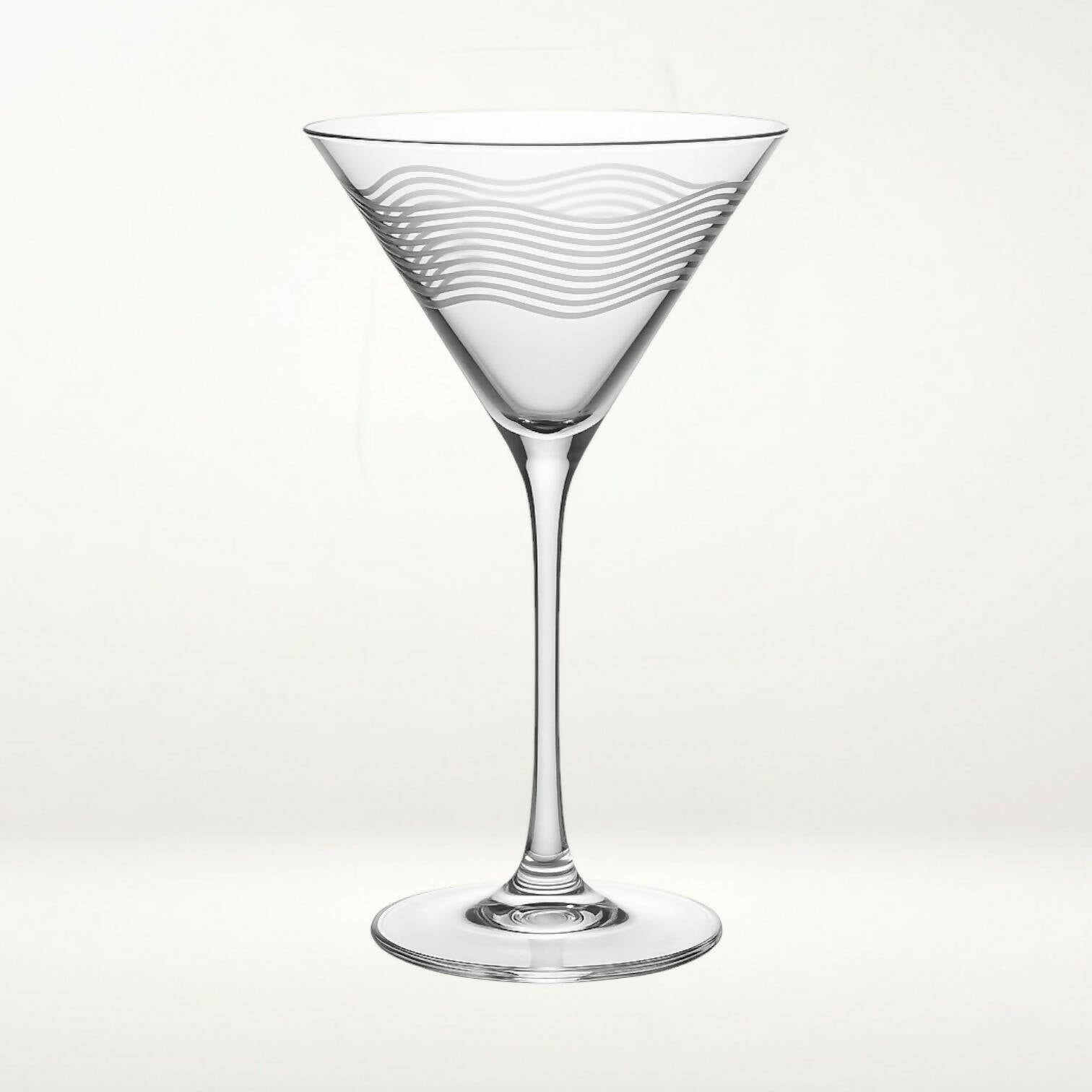 Mikasa Cheers Too Etched Martini Glasses | Set of 2 | Excellent Condition