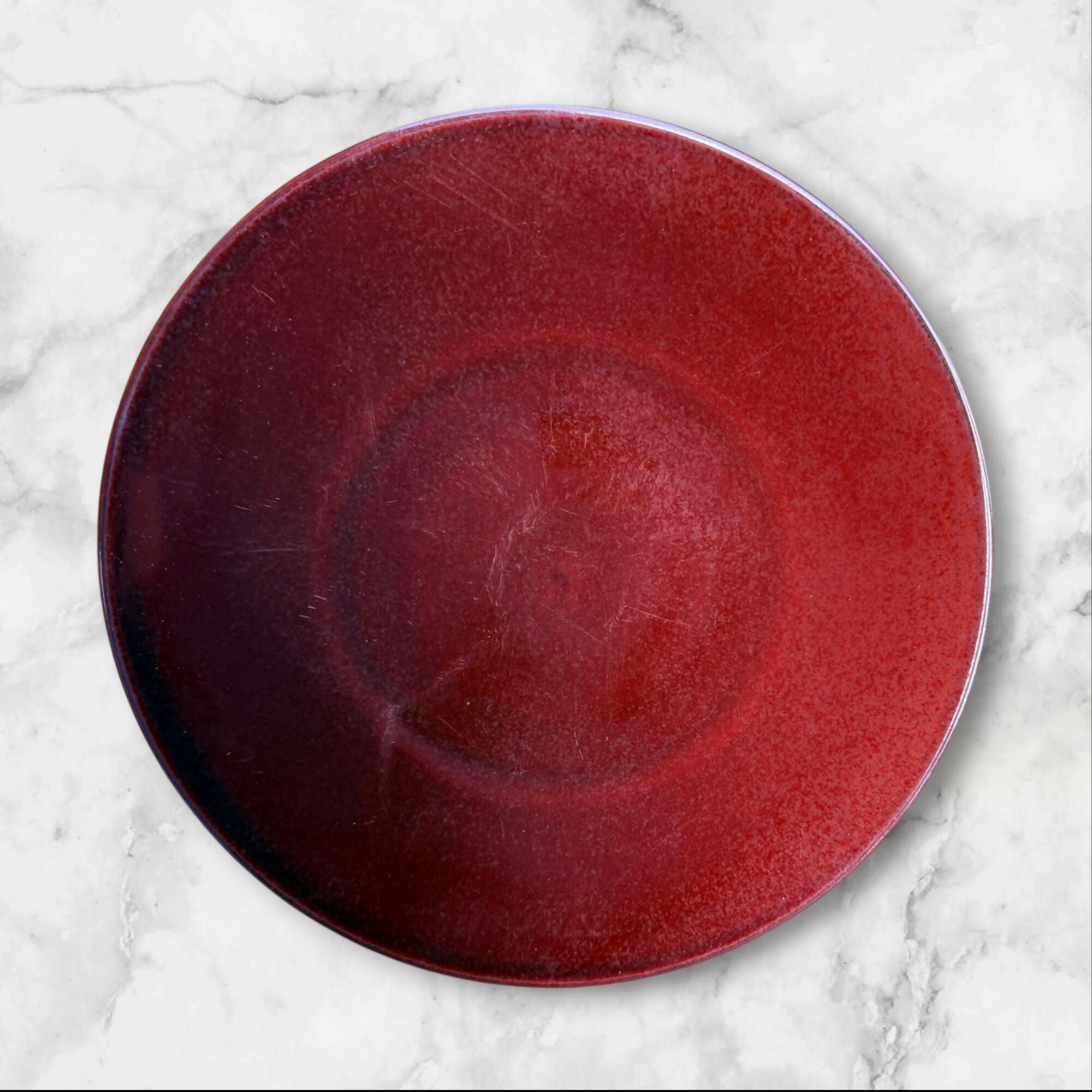 Crate & Barrel Marrakech Red Dinner Plates | Set of 5 | Used Condition