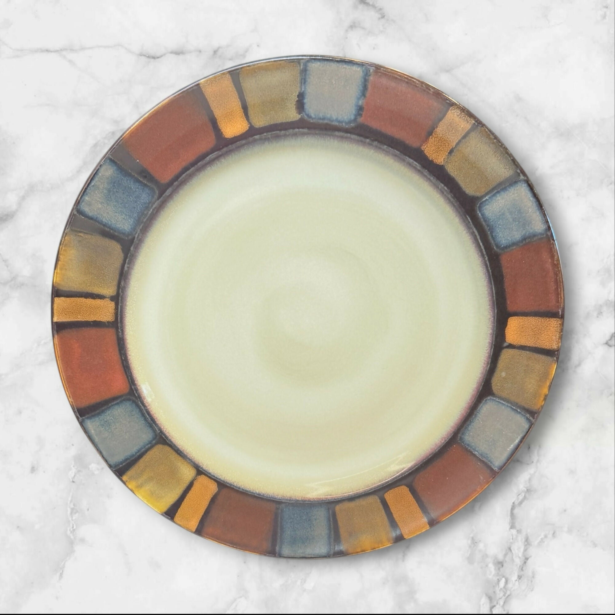 Pier 1 Mosaic Dinner & Salad Plates Set | 10 Pc | Gently Used Condition