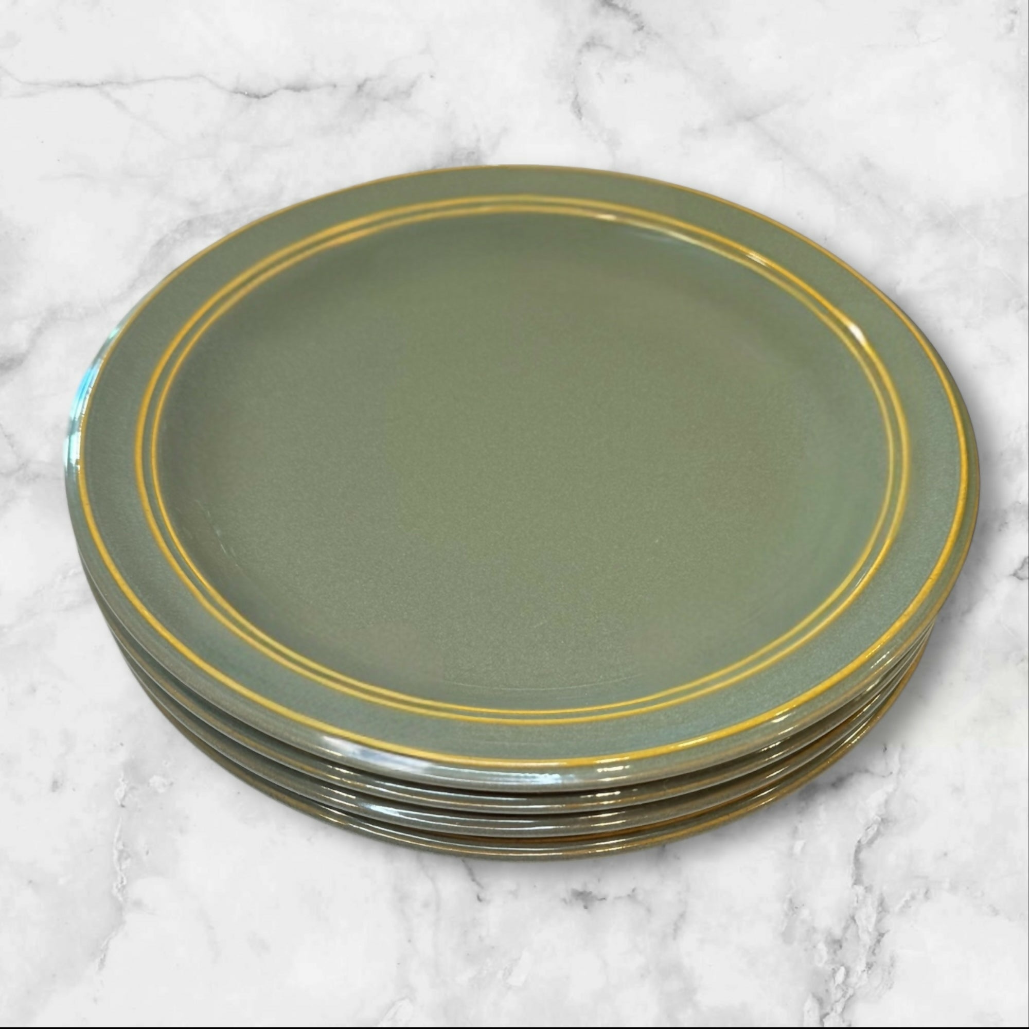 Dansk Sirocco Green Salad Plates | Set of 4 | Excellent Condition