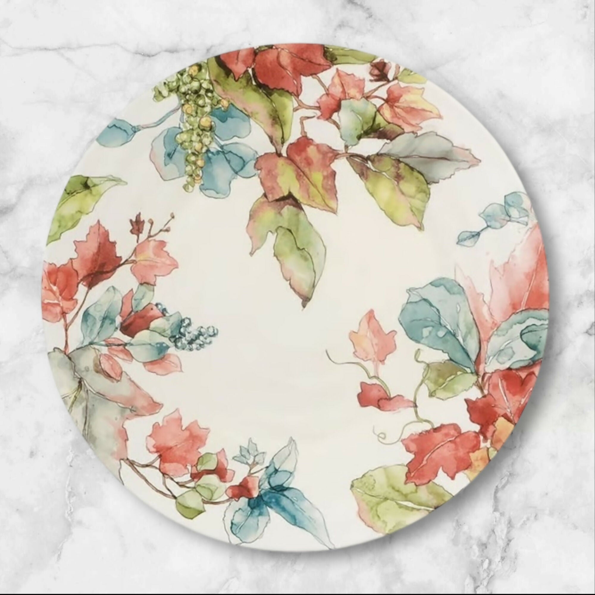 Pier 1 Waterbury Leaves Dinner Plates | Set of 4 | Excellent Condition