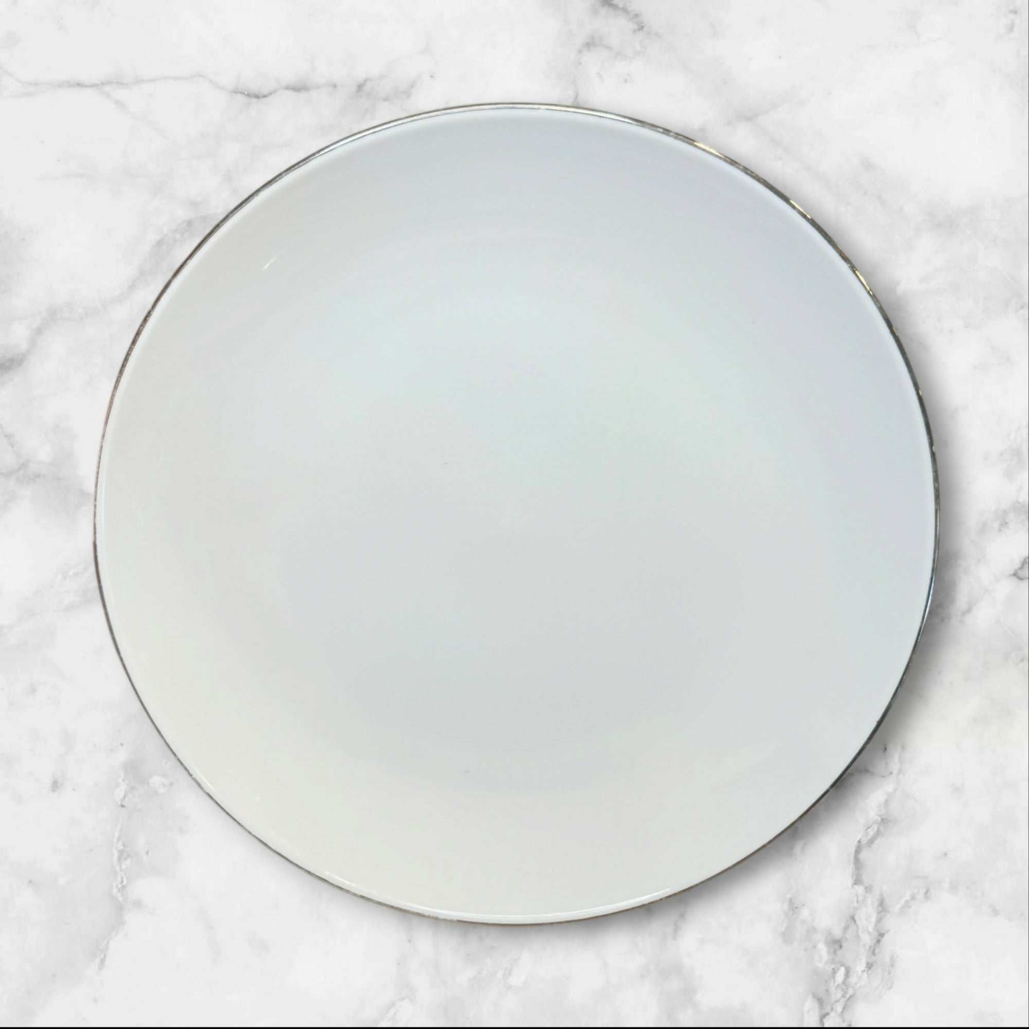 Pier 1 Platinum Rim Porcelain Bowls Set of 5 | Elegant Gently Used