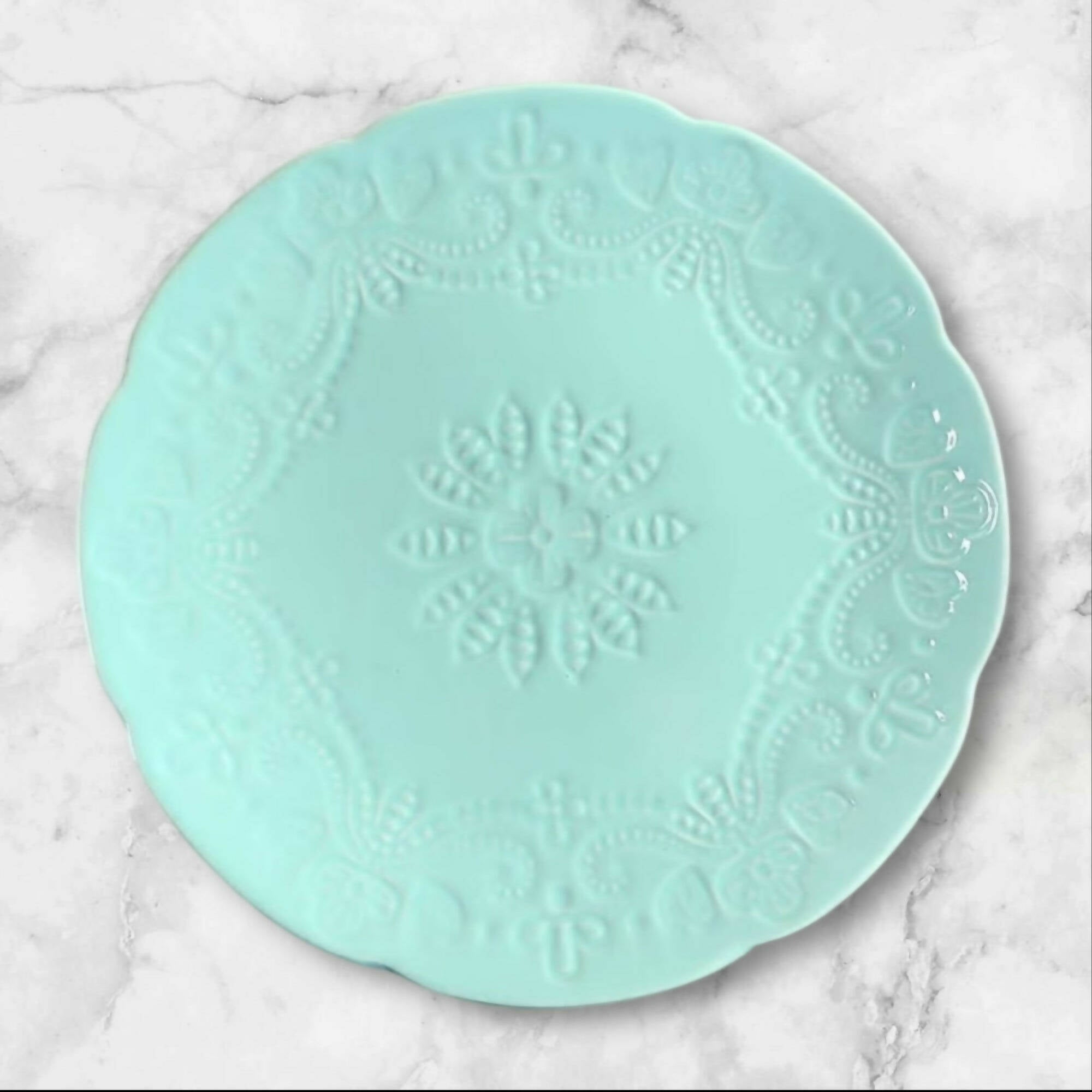 Roscher & Co Bohemia Mint Salad Plates | Set of 4 | Great Condition