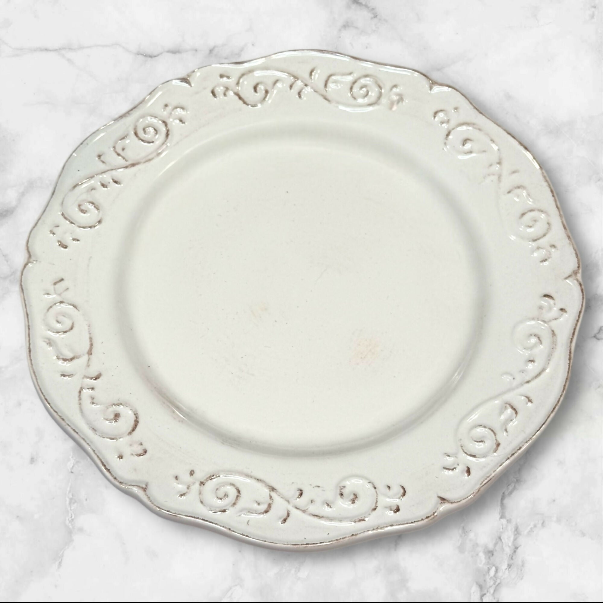 Artimino Baroque Beige Salad Plates | Set of 4 | Great Condition