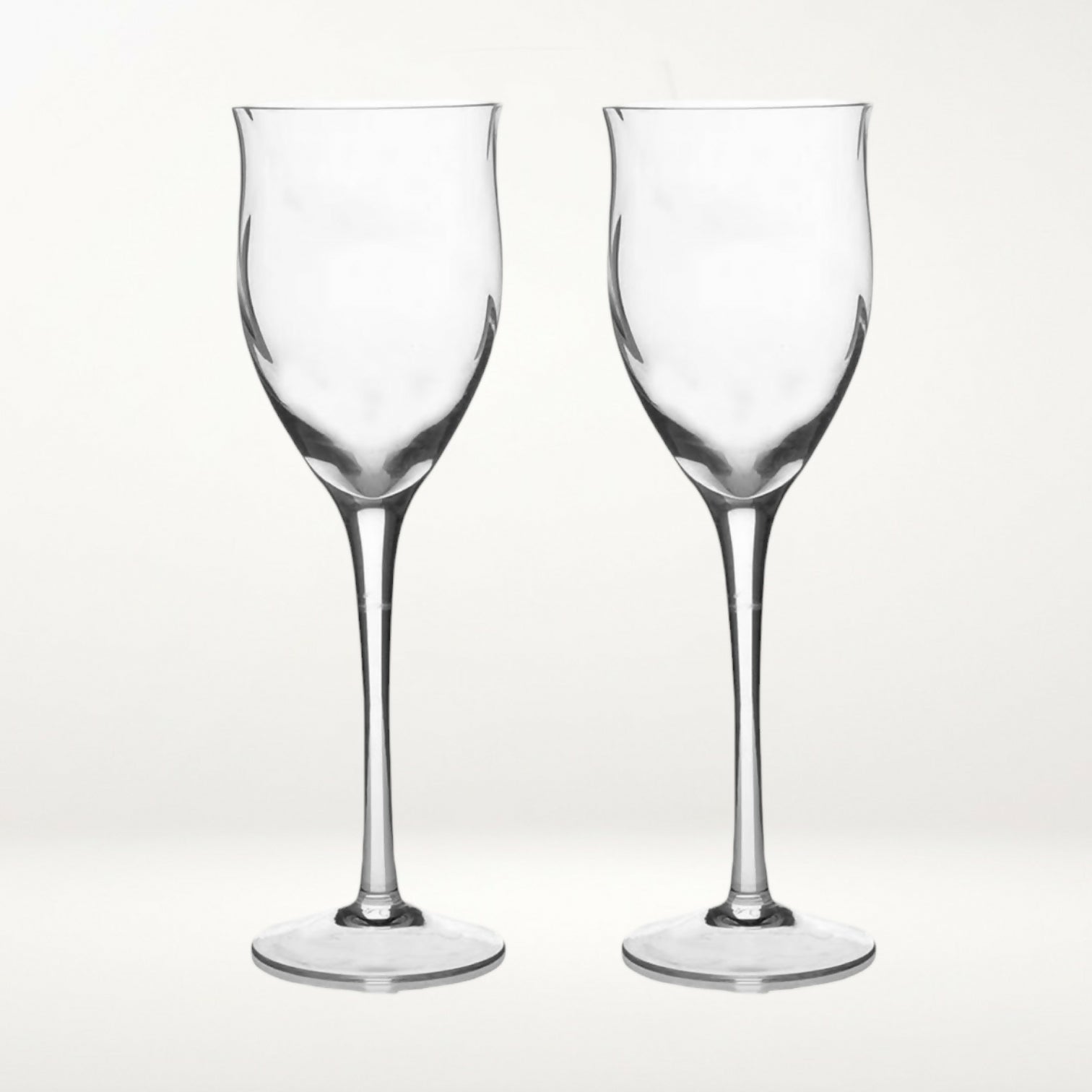 Noritake Royal Pierpont Clear Wine Glasses | Set of 2 | Excellent Condition