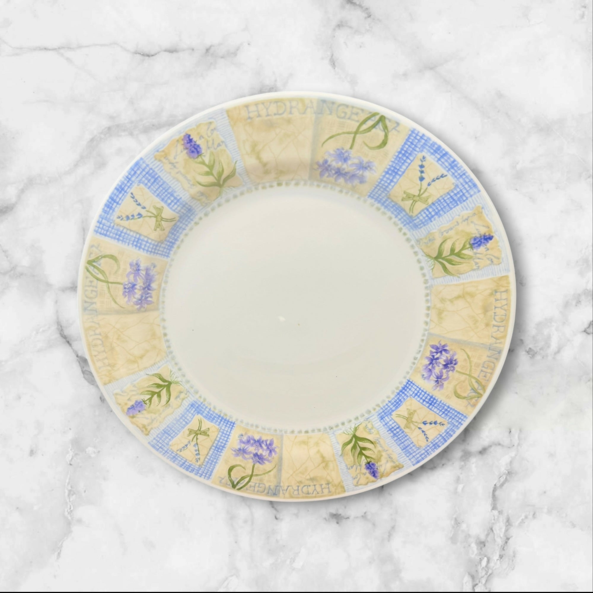 Pier 1 Hydrangea Dinner Plates | Set of 6 | Excellent Condition