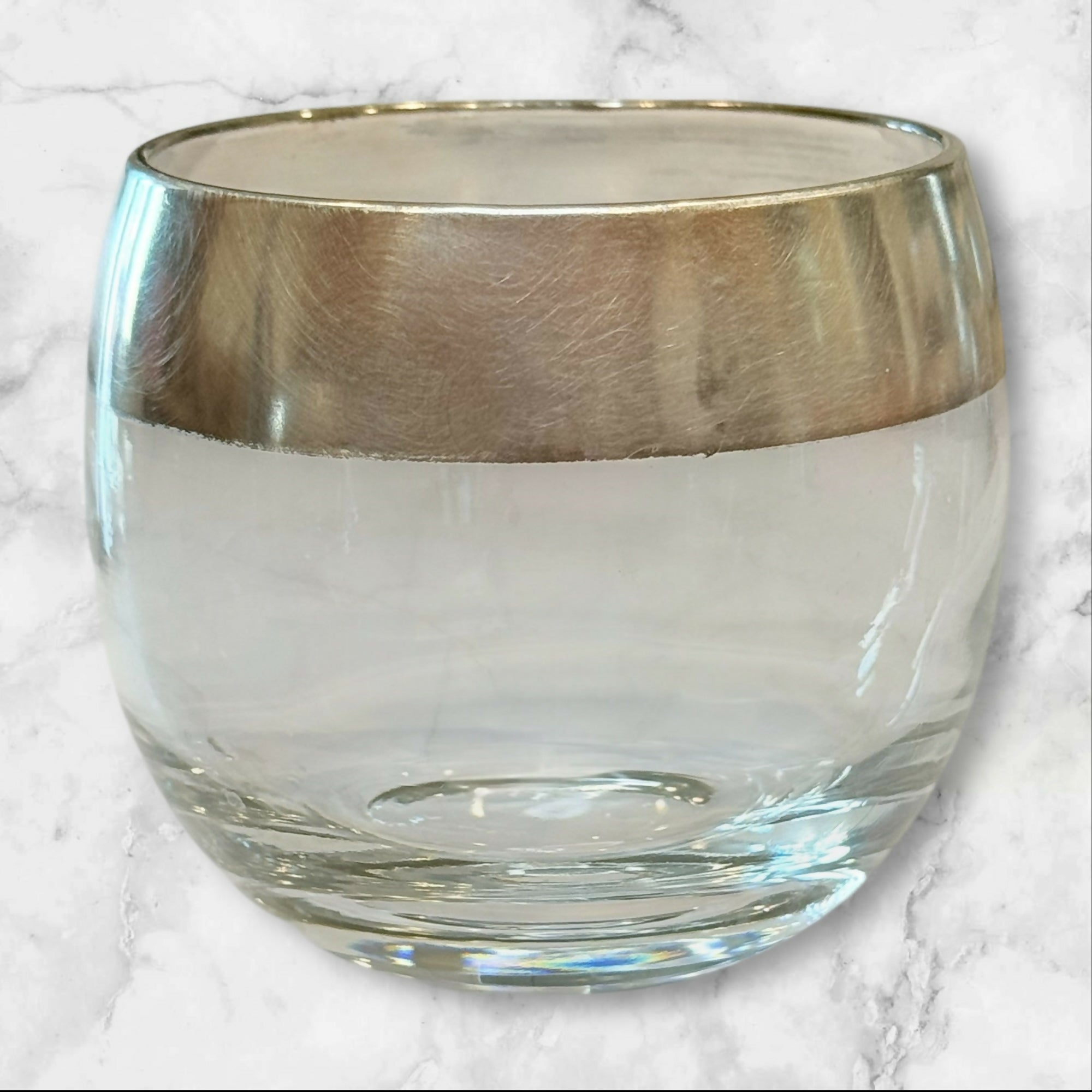 Dorothy Thorpe Silver Band Roly Poly Glasses | Set of 4 | Good Condition