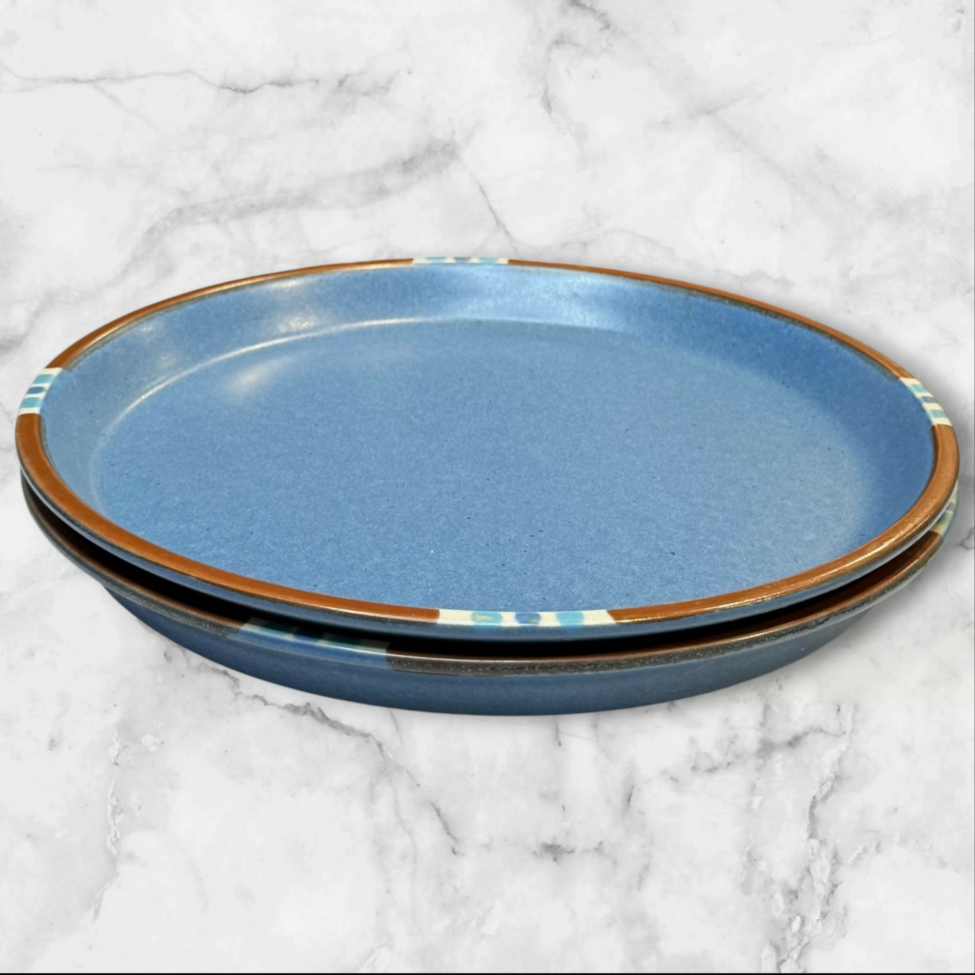 Dansk Mesa Sky Blue Dinner Plates | Set of 2 | Excellent Condition