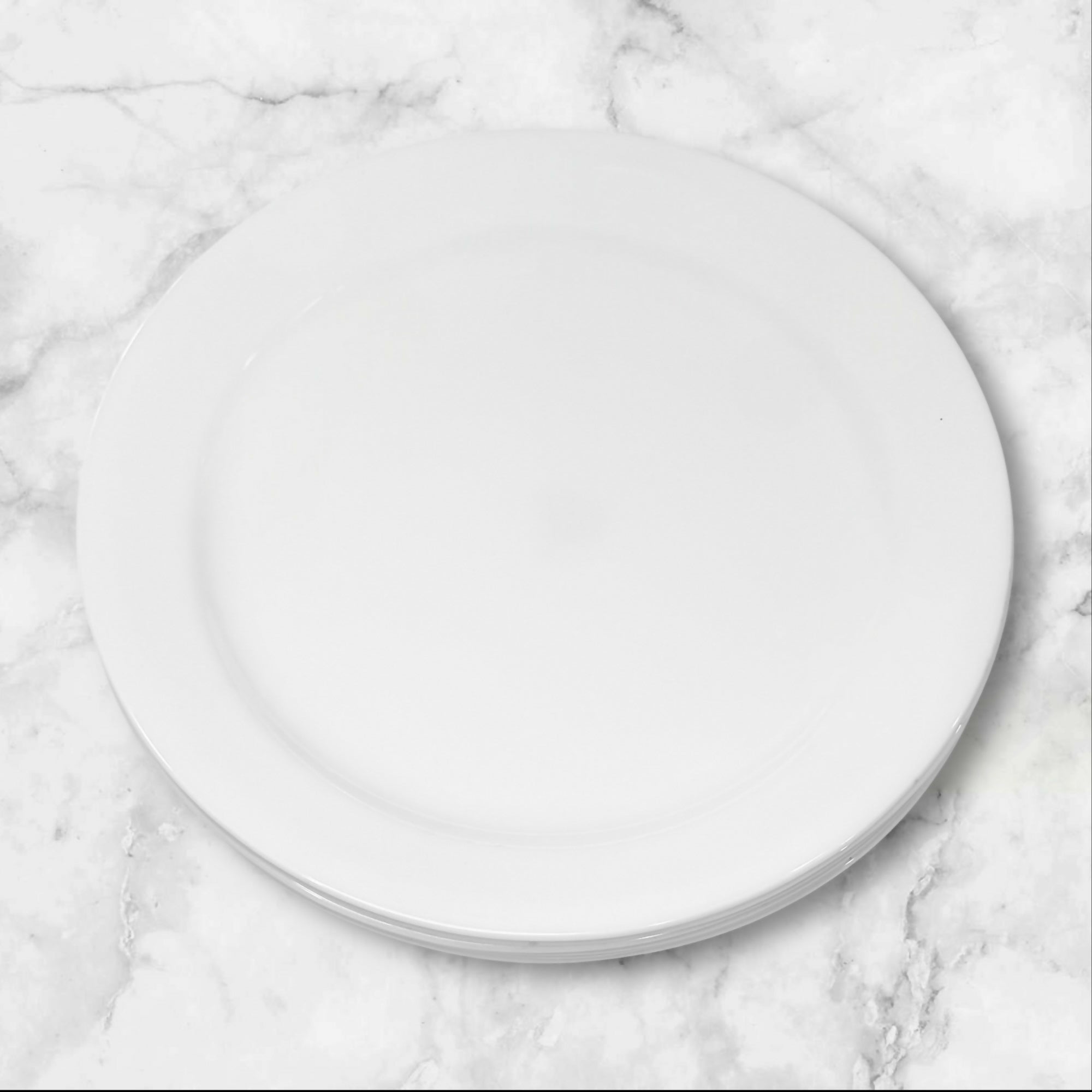 Corning Corelle White Narrow Rim Plates | Set of 7 | Gently Used