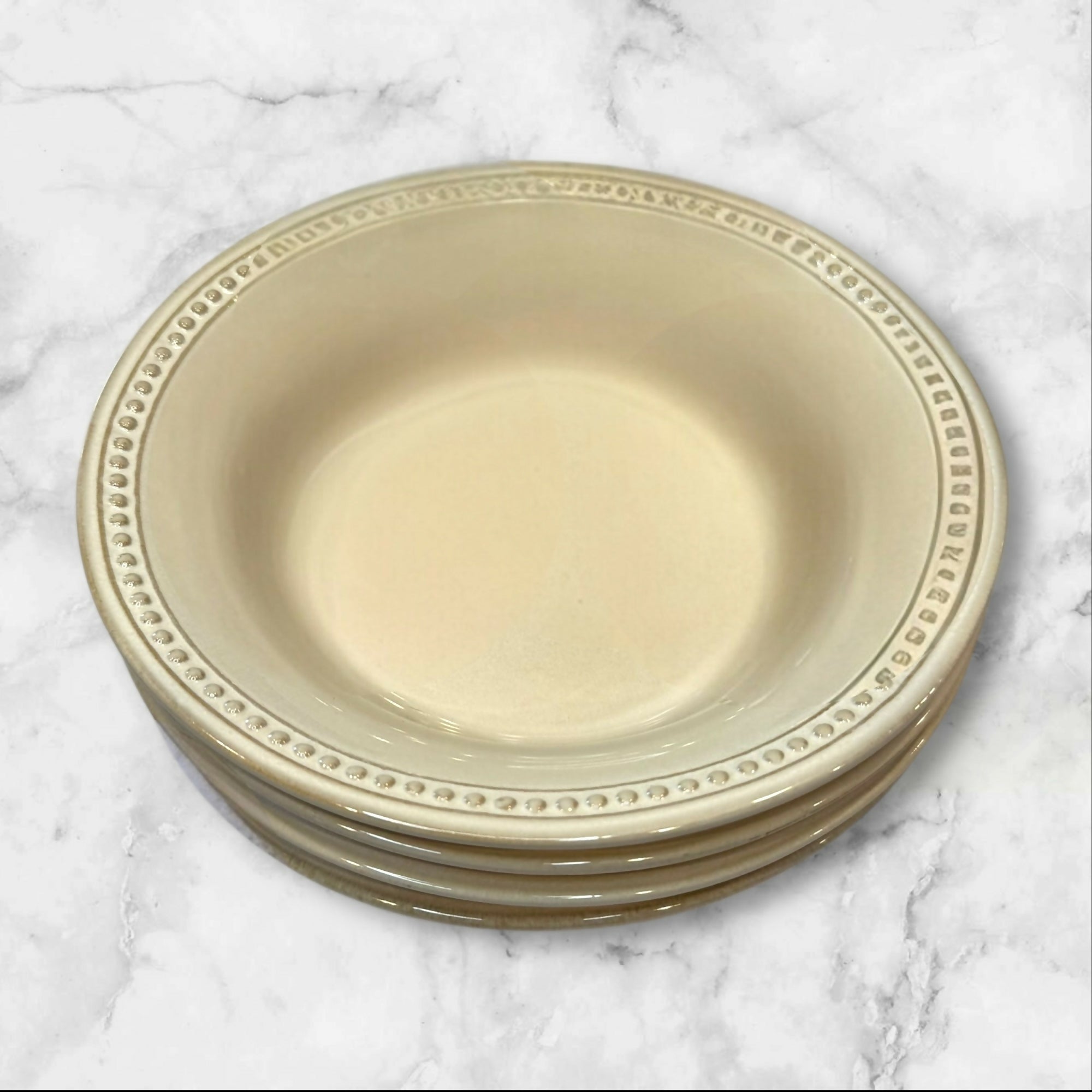 Pier 1 Spice Route Sesame Soup Cereal Bowls | Set of 4 | Excellent Condition
